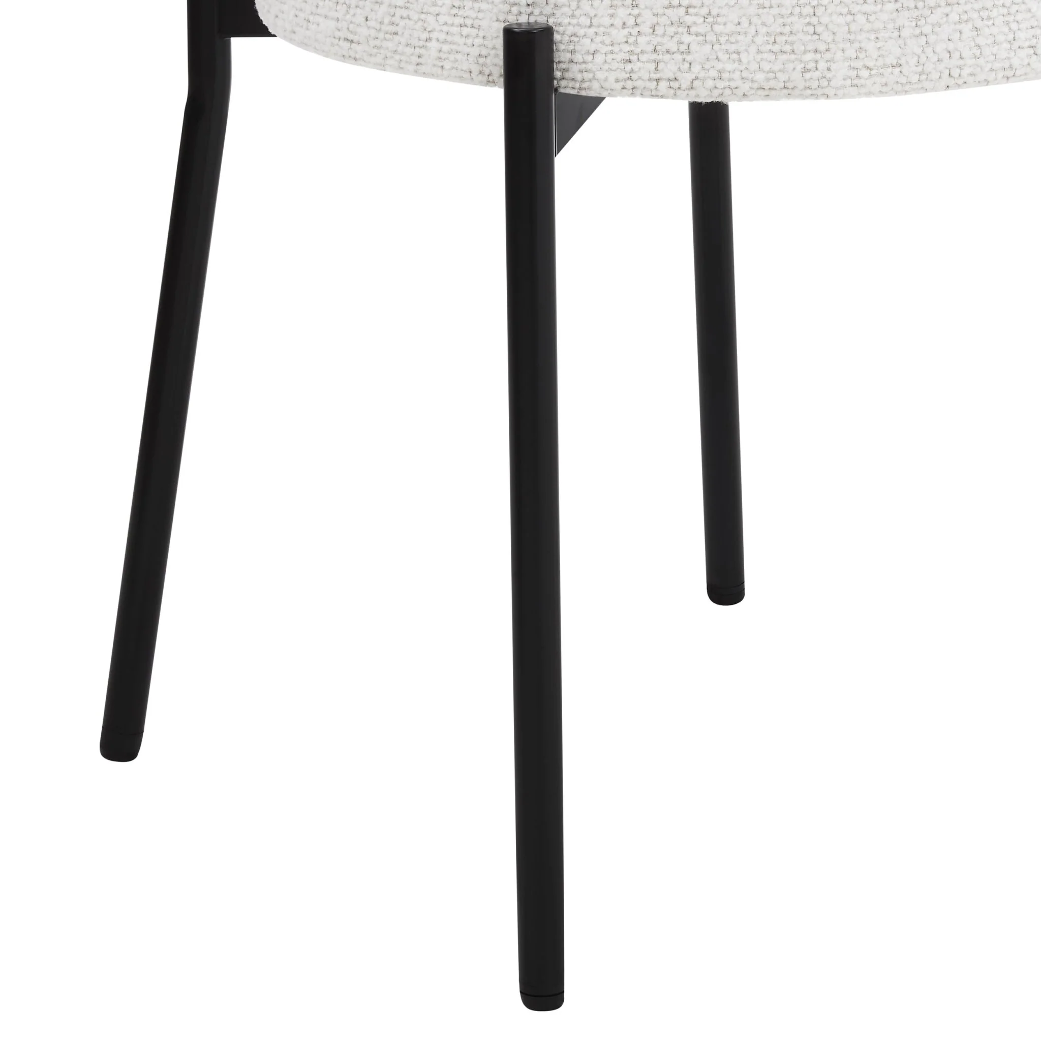 Mia Set of 2 Dining Chair - Ivory Boucle - Image 7