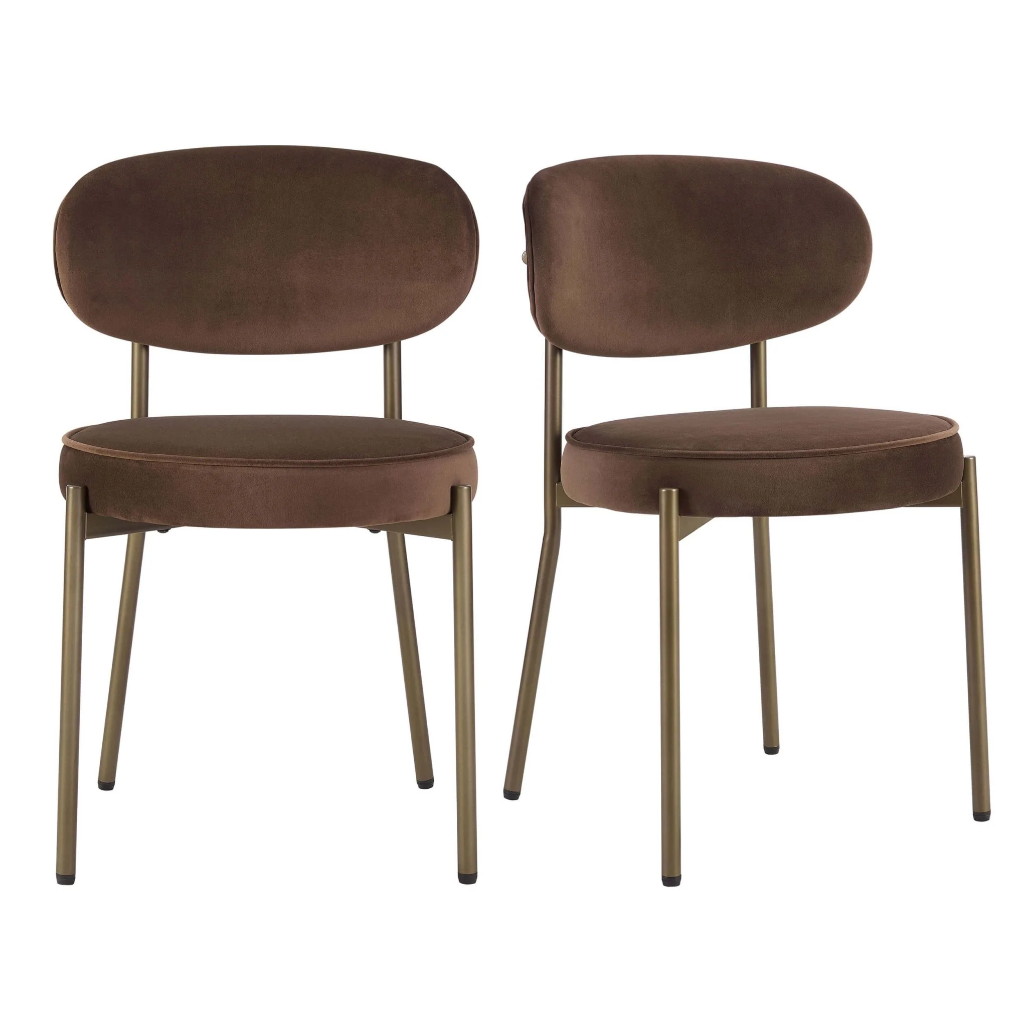 Mia Set of 2 Dining Chairs - Cappuccino - Image 3