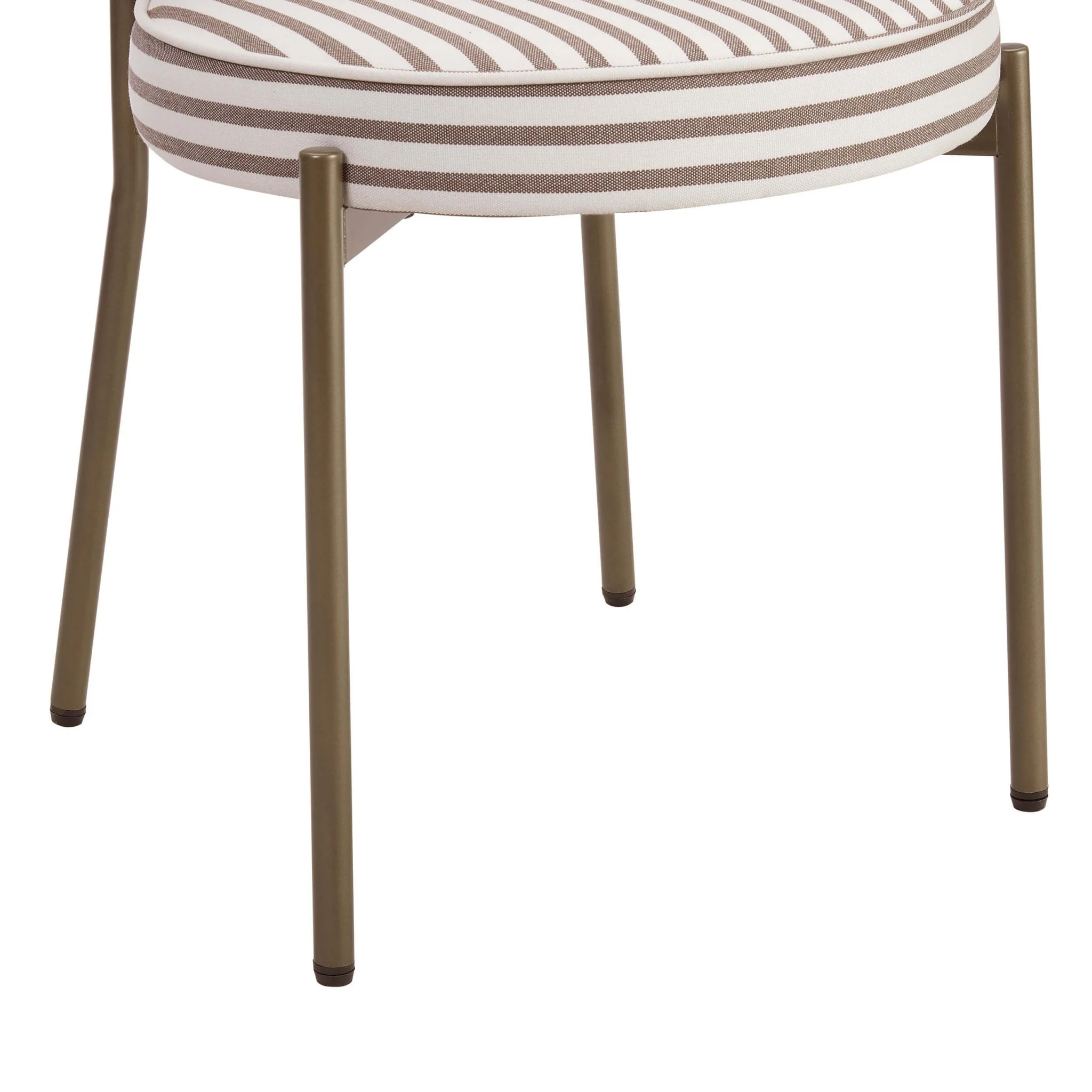 Mia Set of 2 Dining Chairs - Chocolate Stripe - Image 8