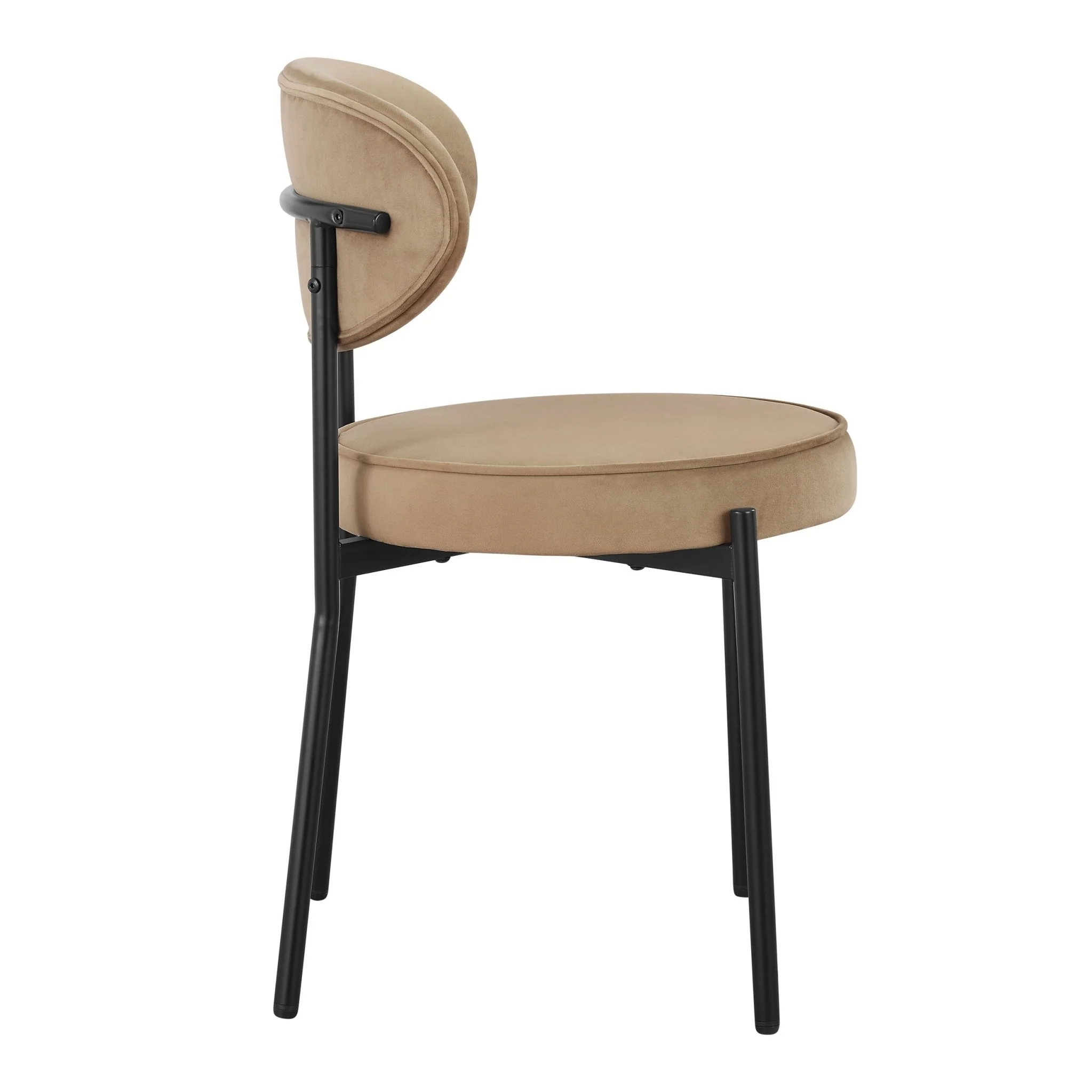 Mia Set of 2 Dining Chairs - Latte - Image 4