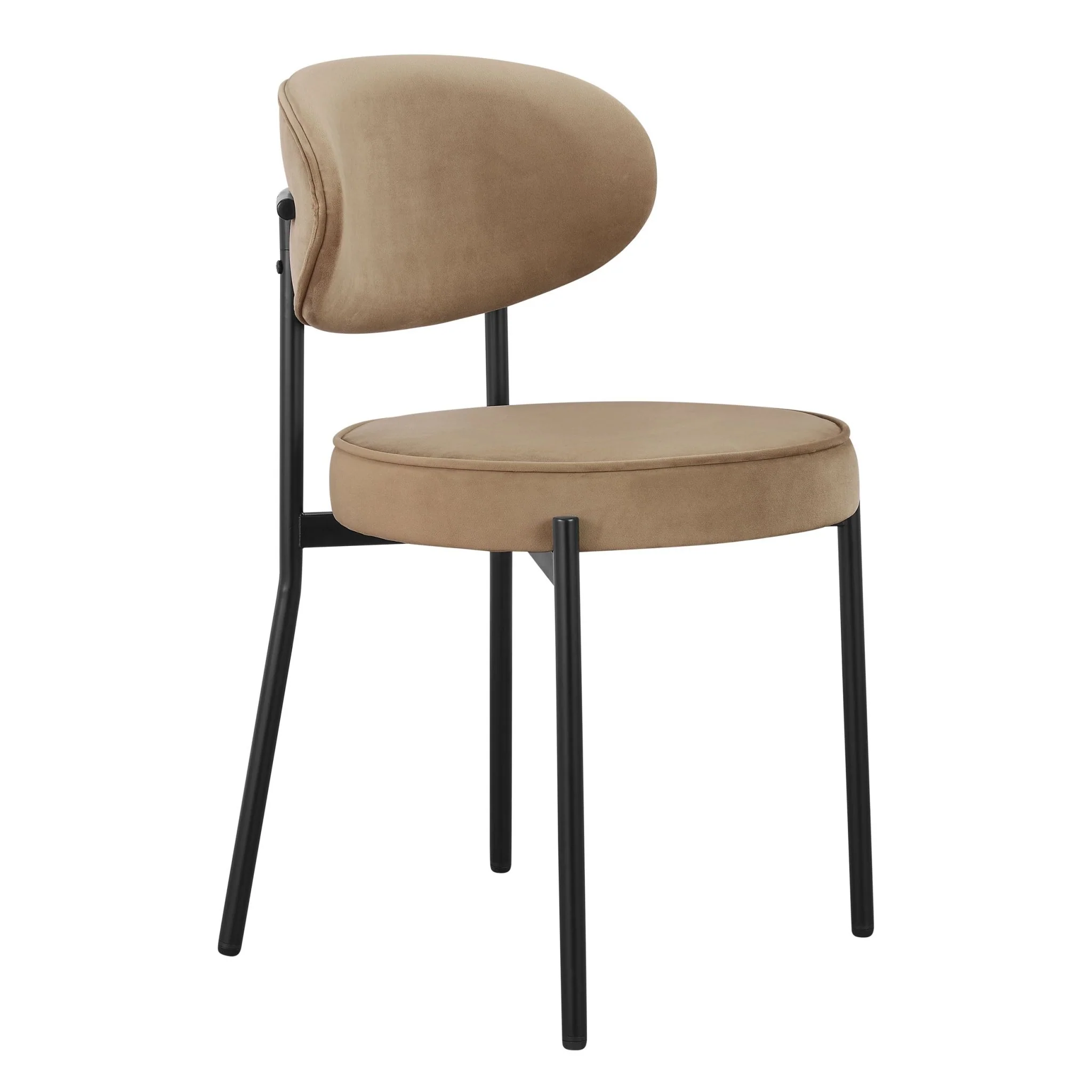 Mia Set of 2 Dining Chairs - Latte - Image 5