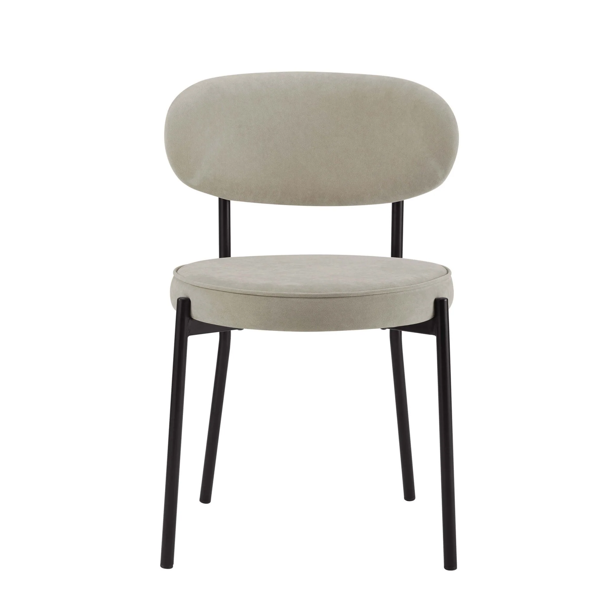 Mia Set of 2 Dining Chairs - Stone - Image 2