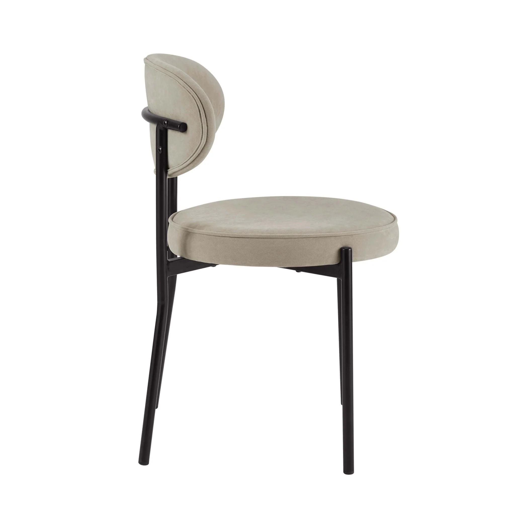 Mia Set of 2 Dining Chairs - Stone - Image 3
