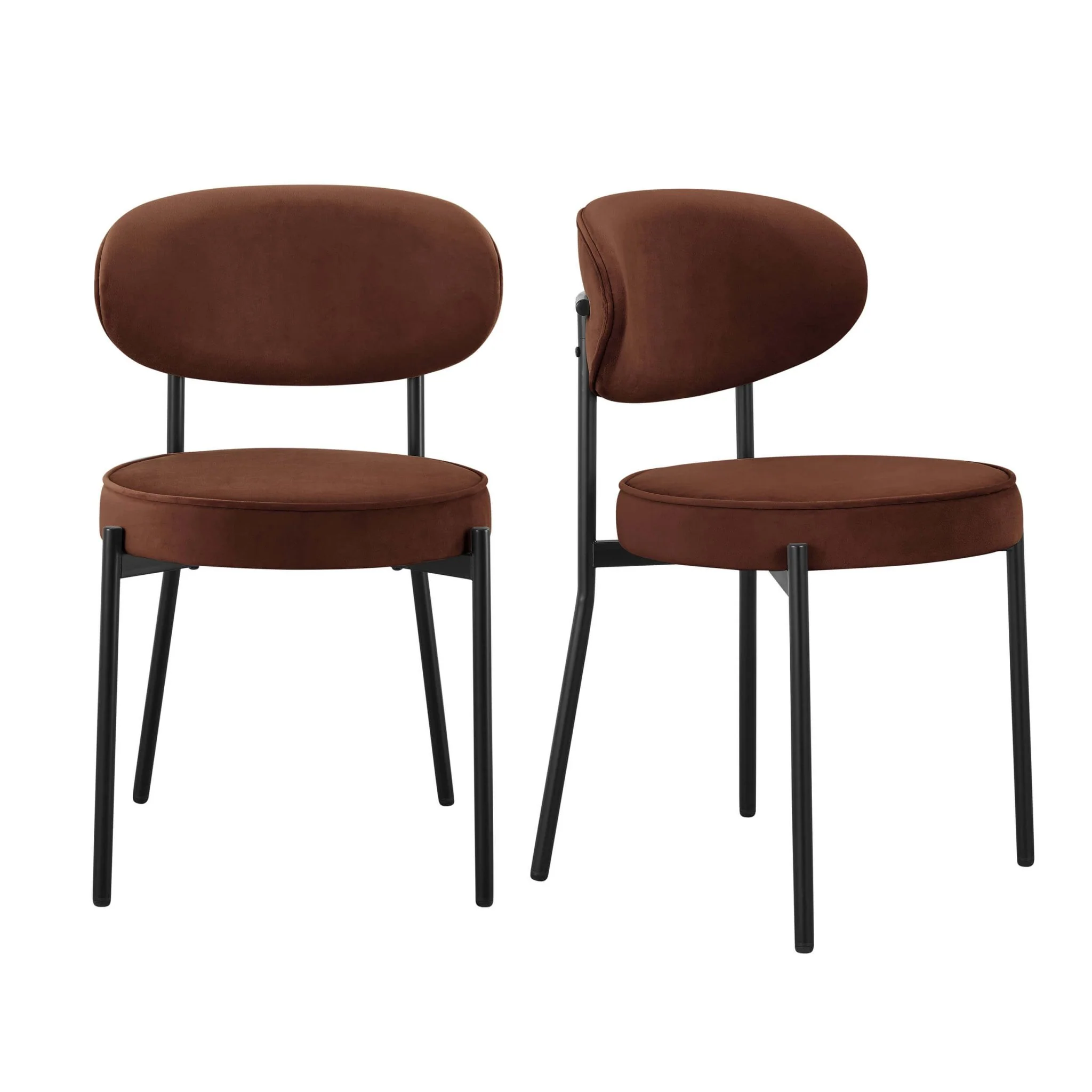 Mia Set of 2 Dining Chairs - Terracotta - Image 9