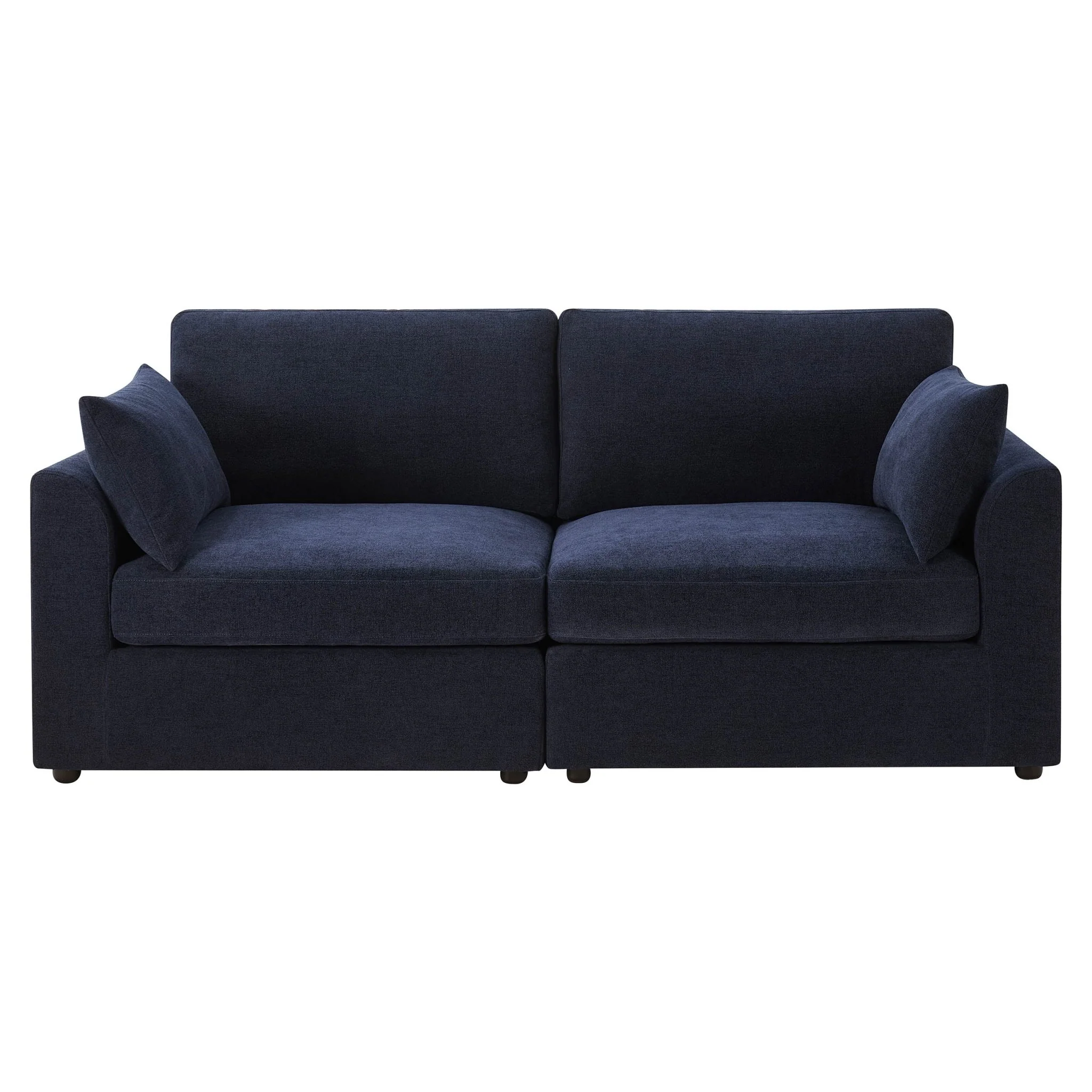 Miami 2 Seater Sofa - Chenille Navy - Image 3