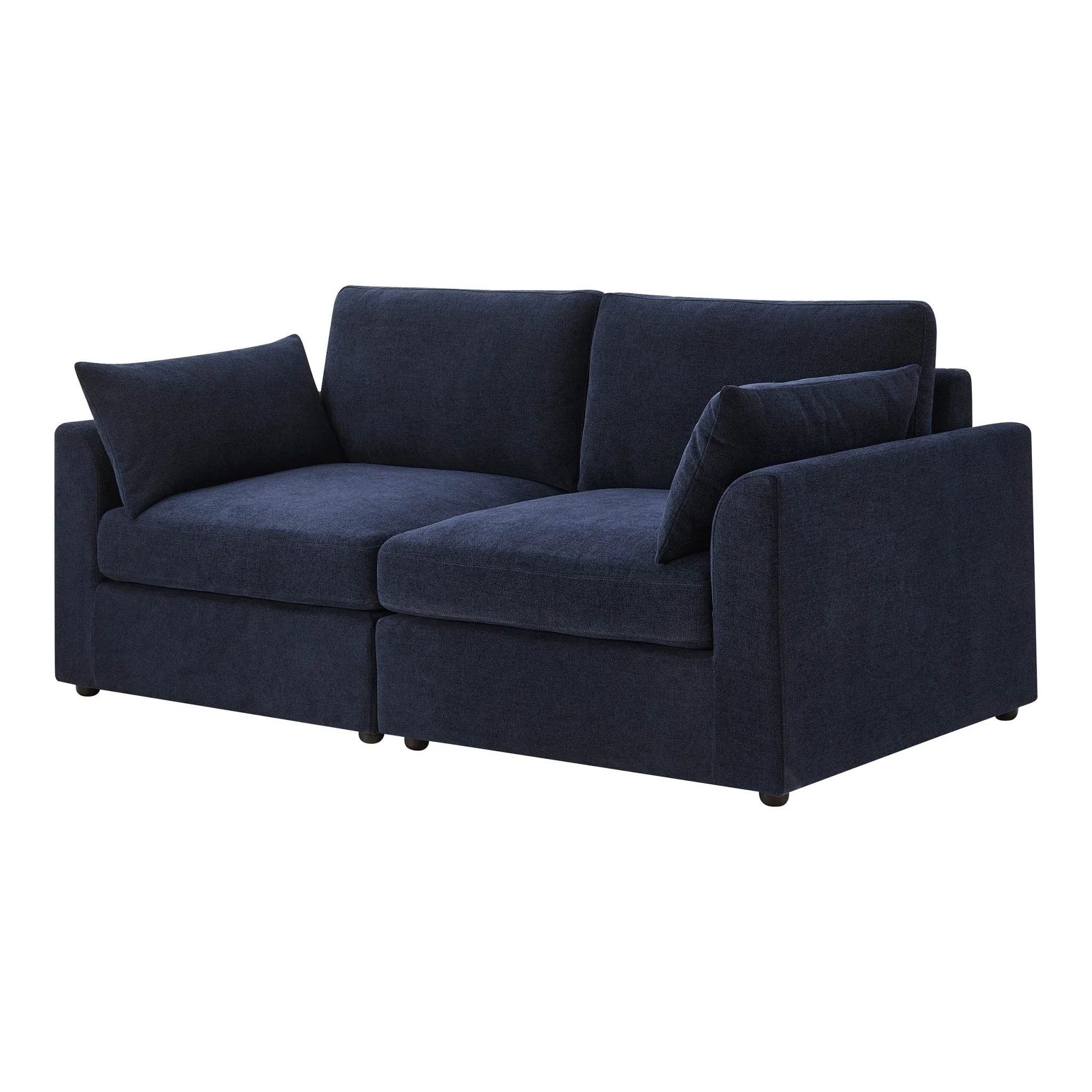 Miami 2 Seater Sofa - Chenille Navy - Image 4