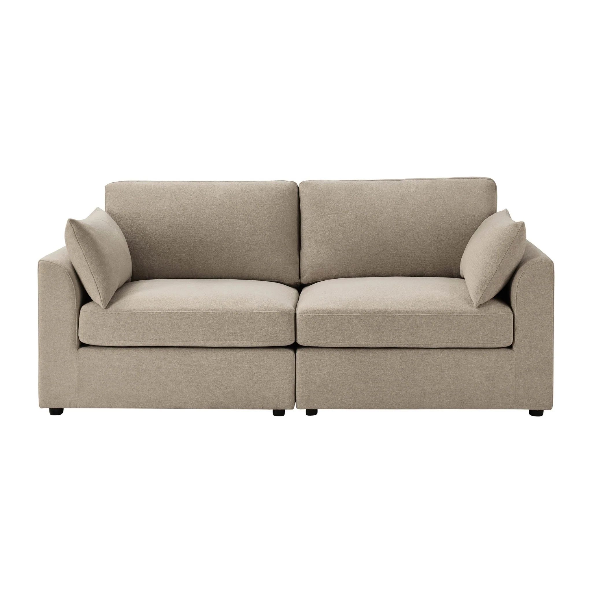 Miami 2 Seater Sofa - Chenille Oatmeal - Image 3