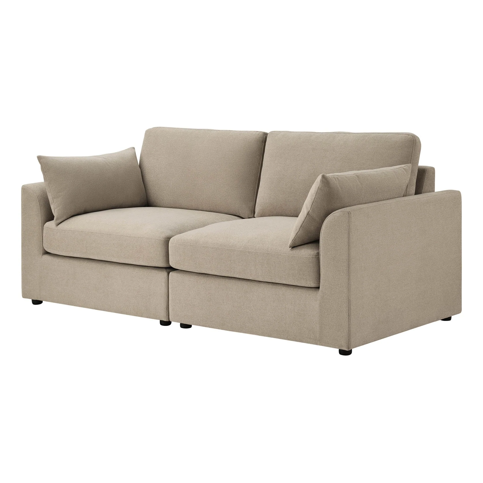 Miami 2 Seater Sofa - Chenille Oatmeal - Image 4