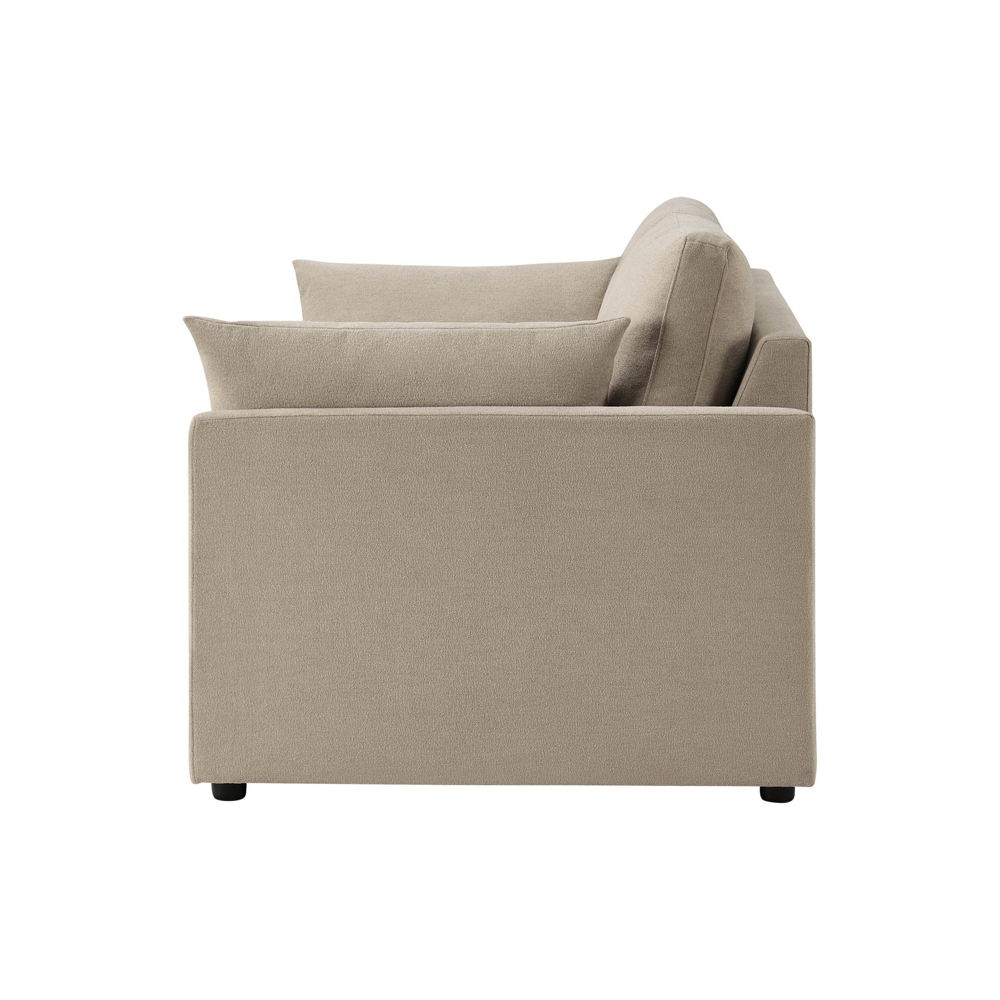 Miami 2 Seater Sofa - Chenille Oatmeal - Image 7
