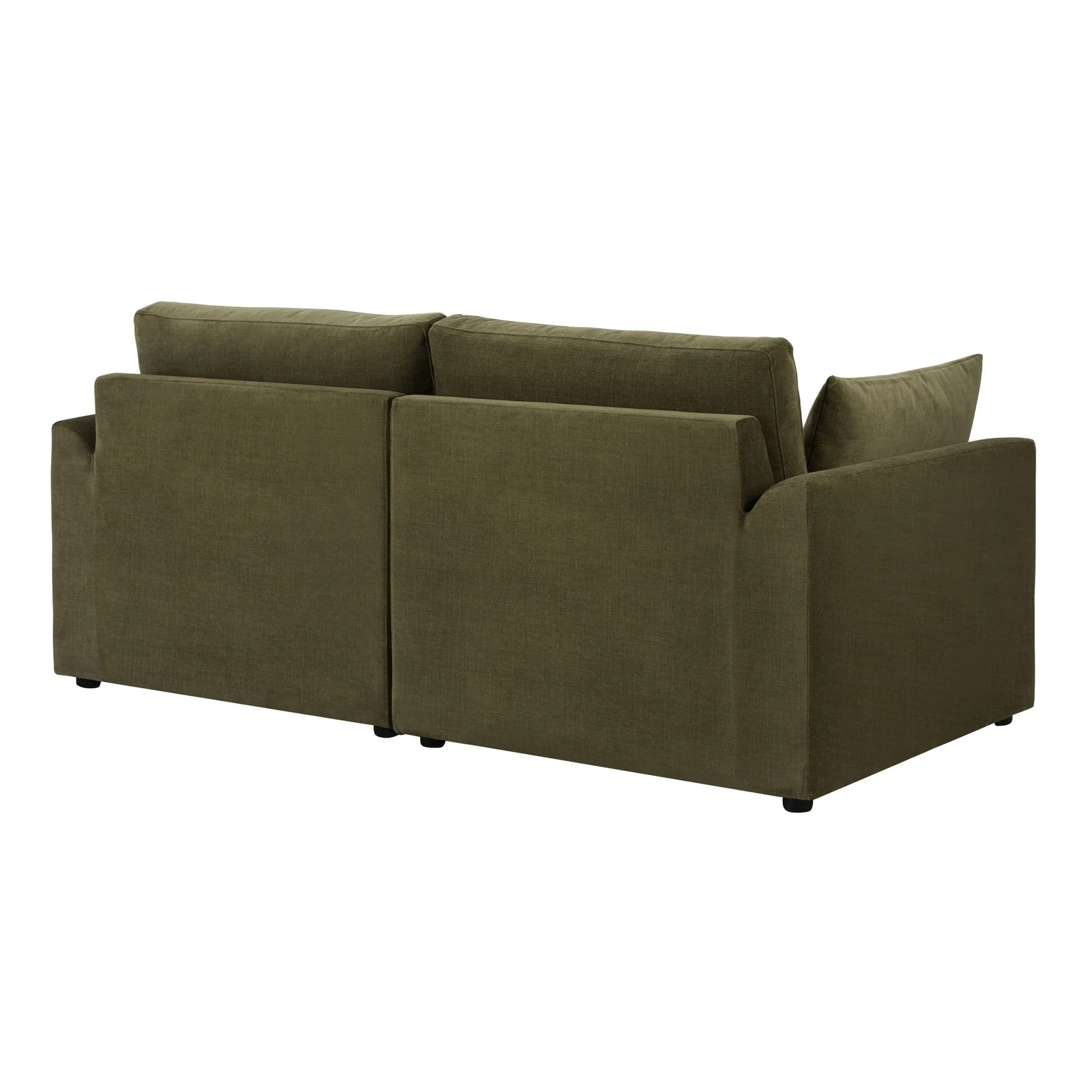 Miami 2 Seater Sofa - Chenille Olive - Image 6