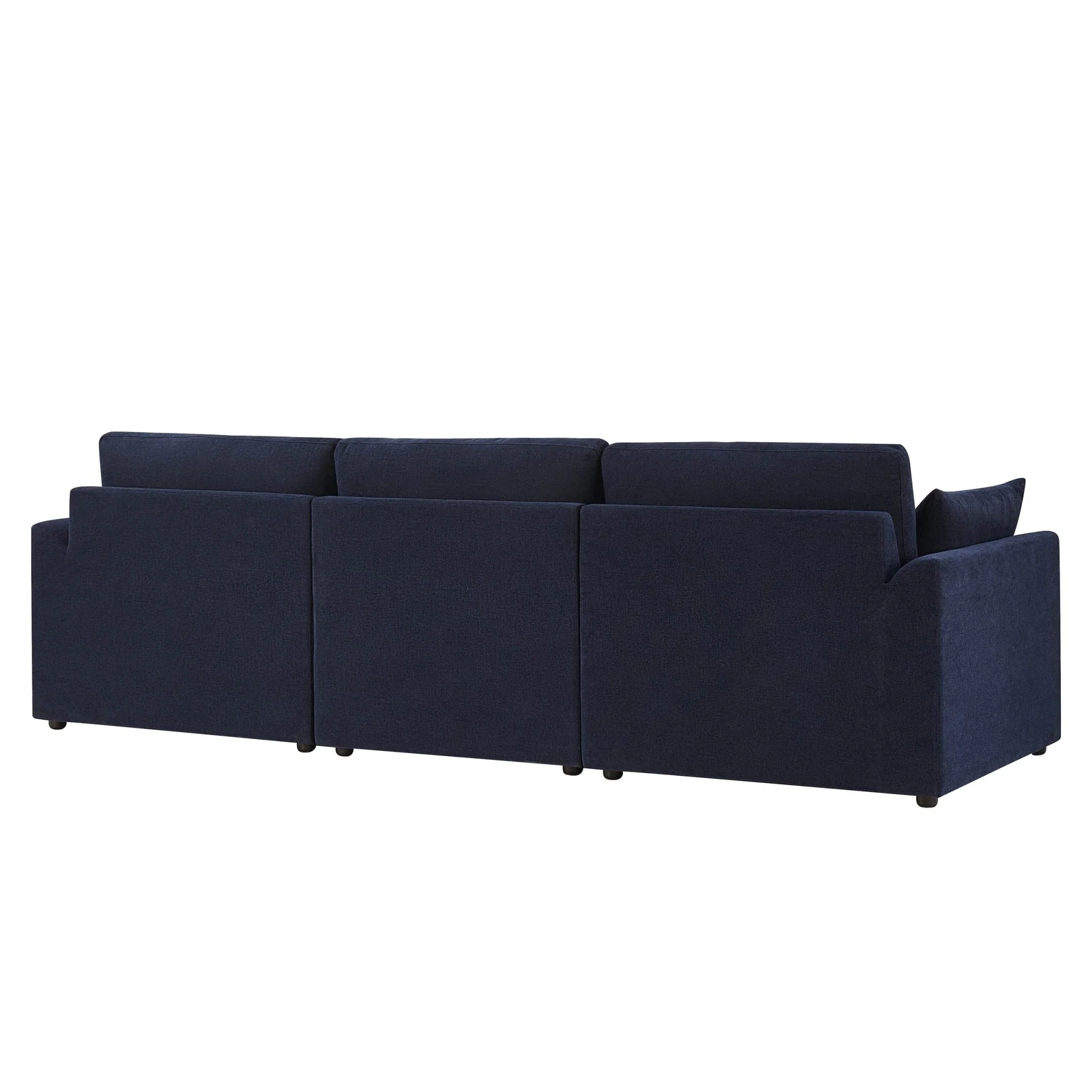 Miami 3 Seater Sofa - Chenille Navy - Image 5