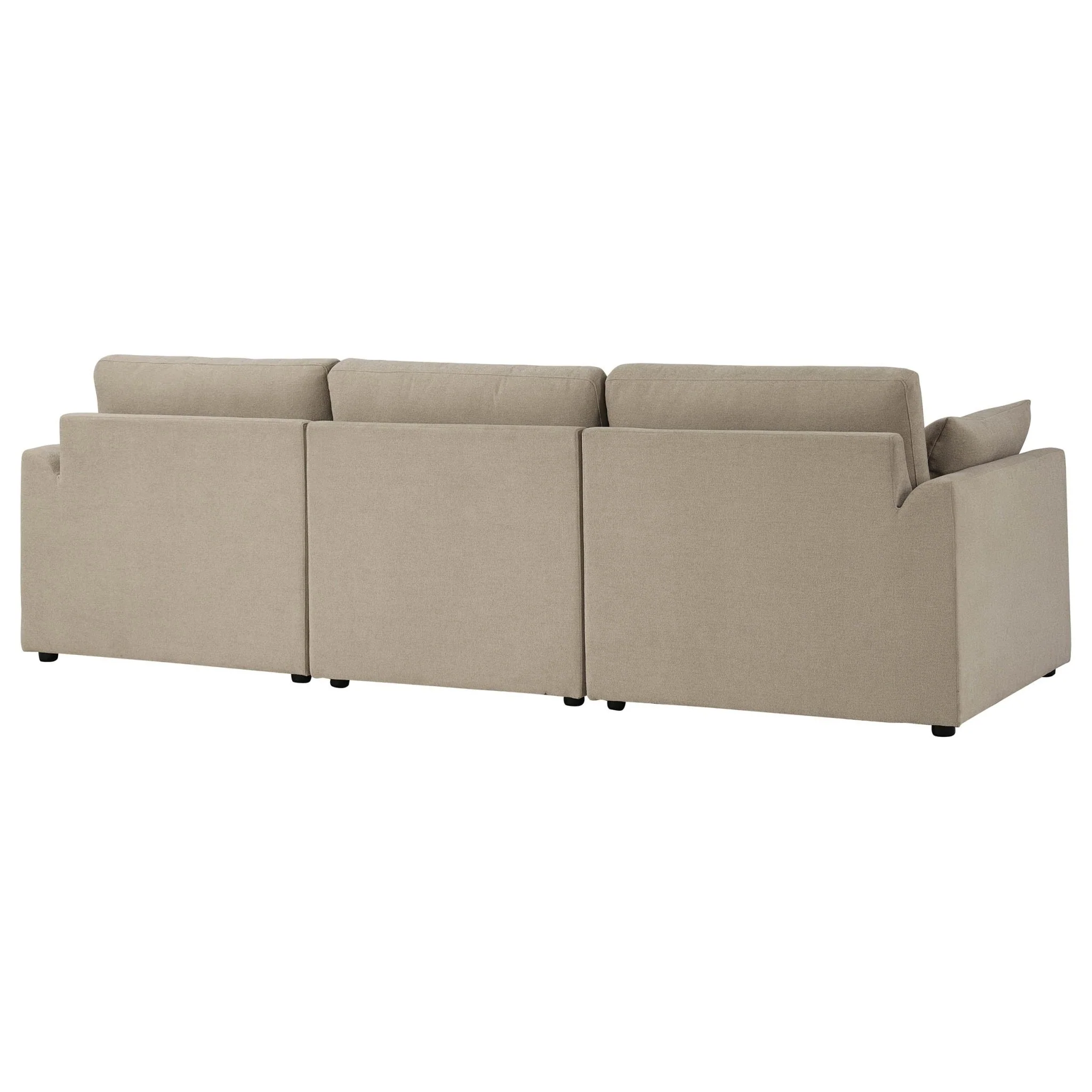 Miami 3 Seater Sofa - Chenille Oatmeal - Image 5