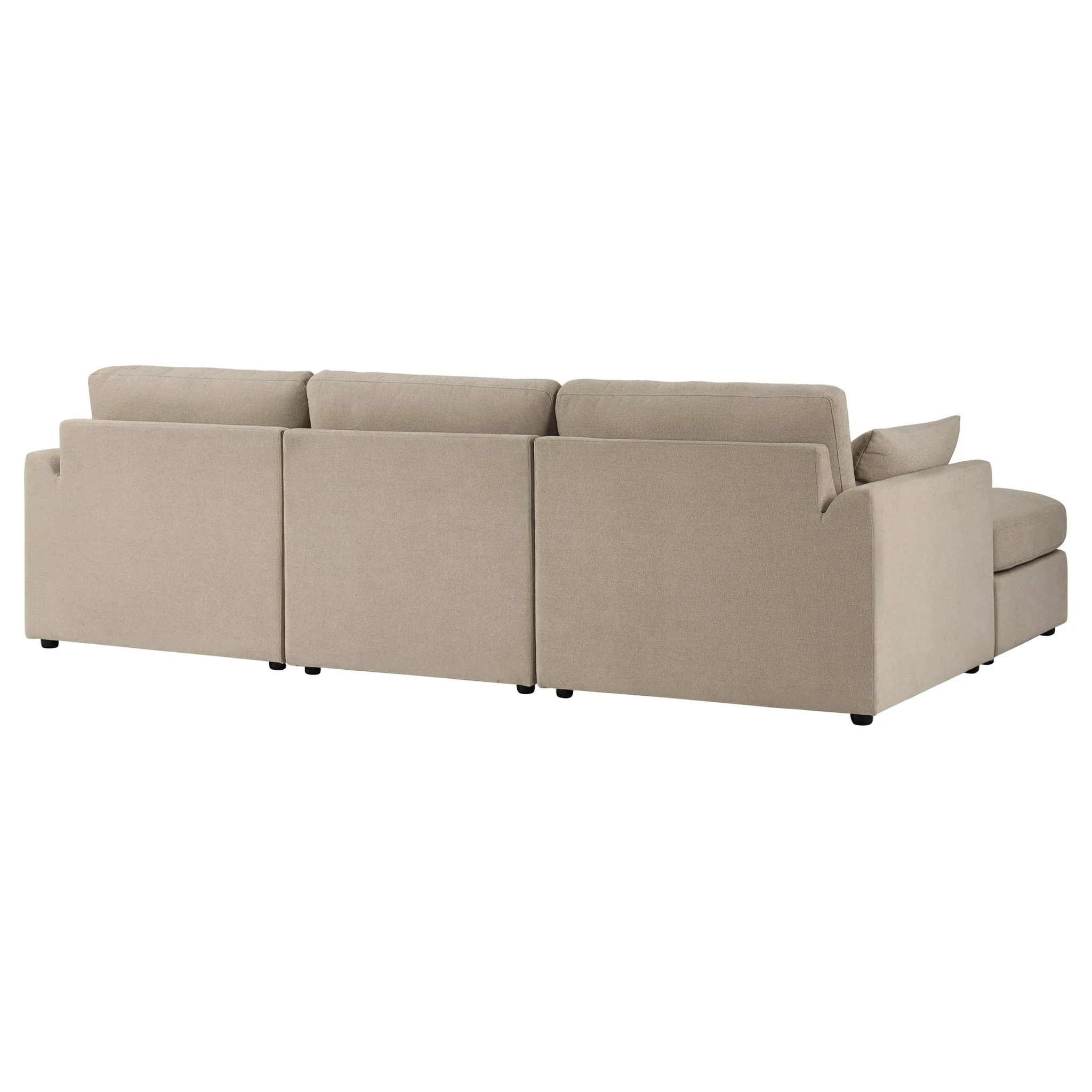 Miami Left Hand Chaise Sofa - Chenille Oatmeal - Image 6