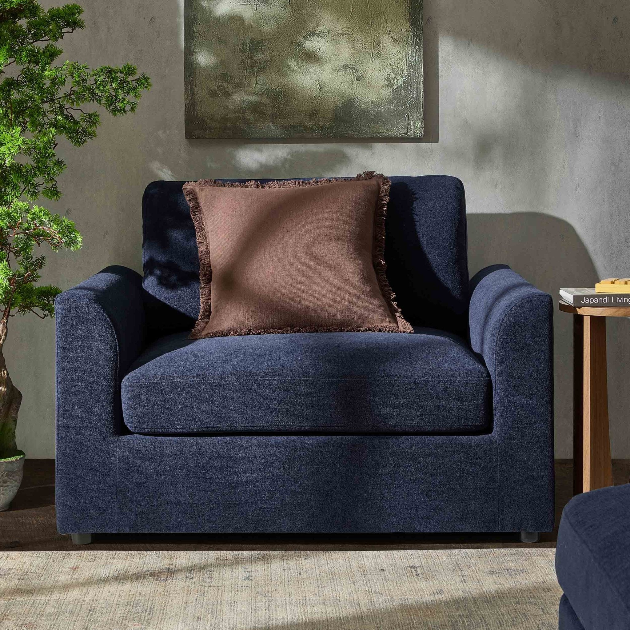 Miami Loveseat - Chenille Navy - Image 2