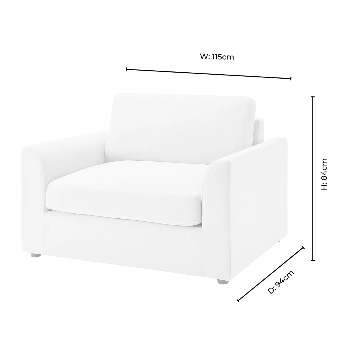 Miami Loveseat - Chenille Navy - Image 8