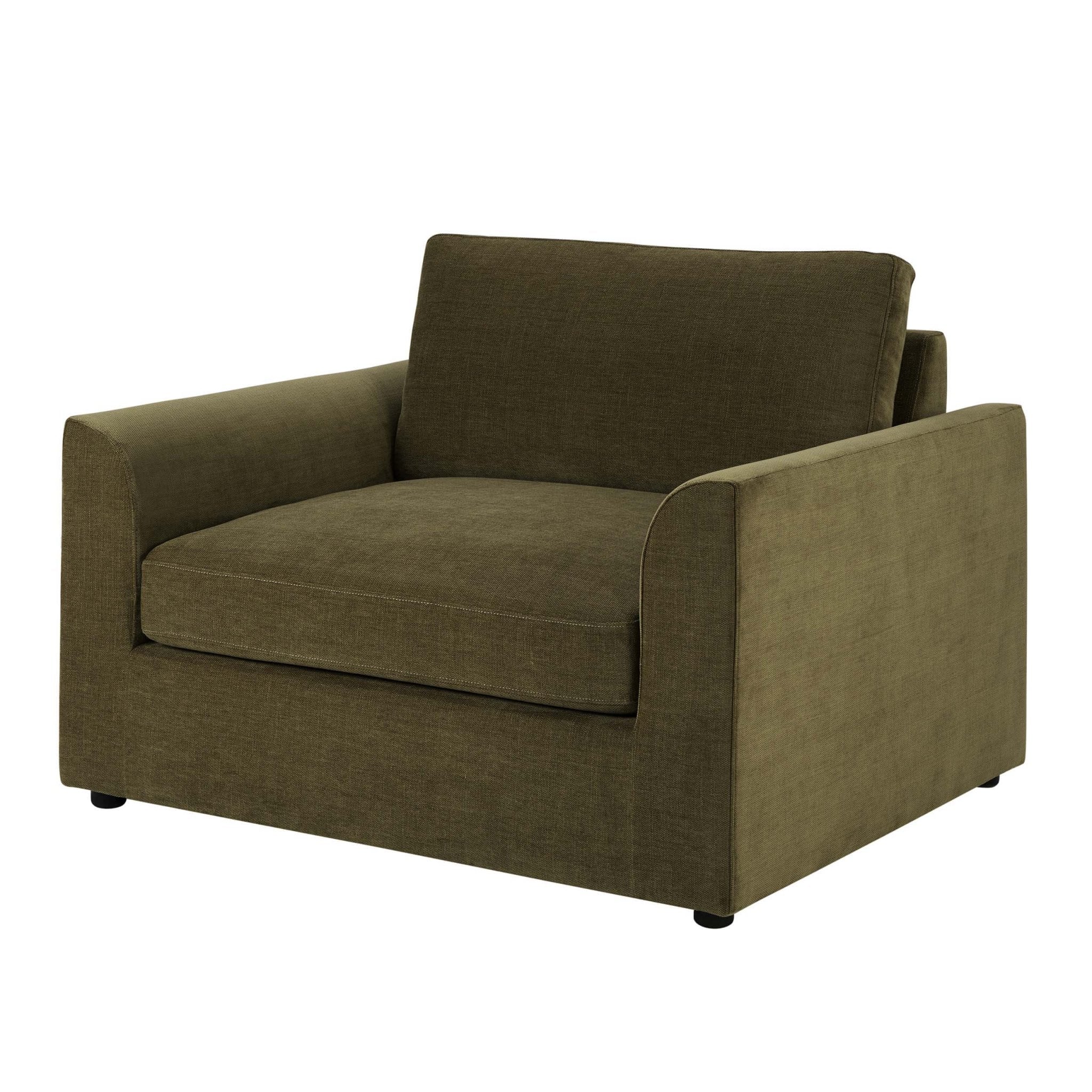 Miami Loveseat - Chenille Olive - Image 4