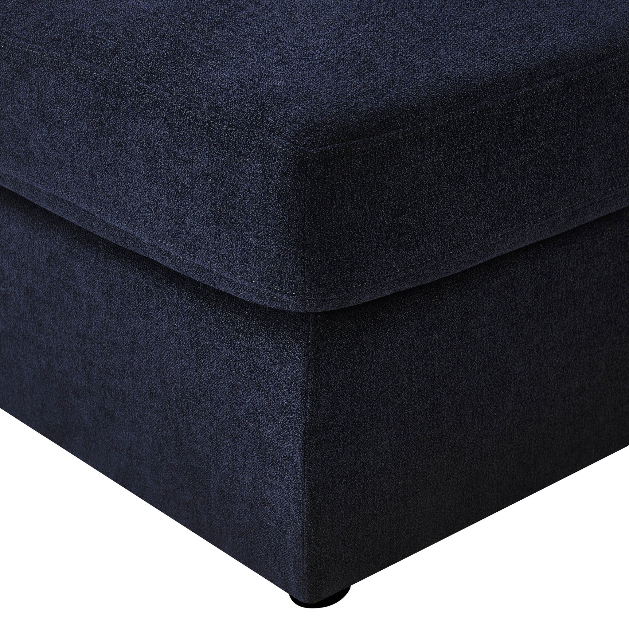 Miami Pouffe - Chenille Navy - Image 4