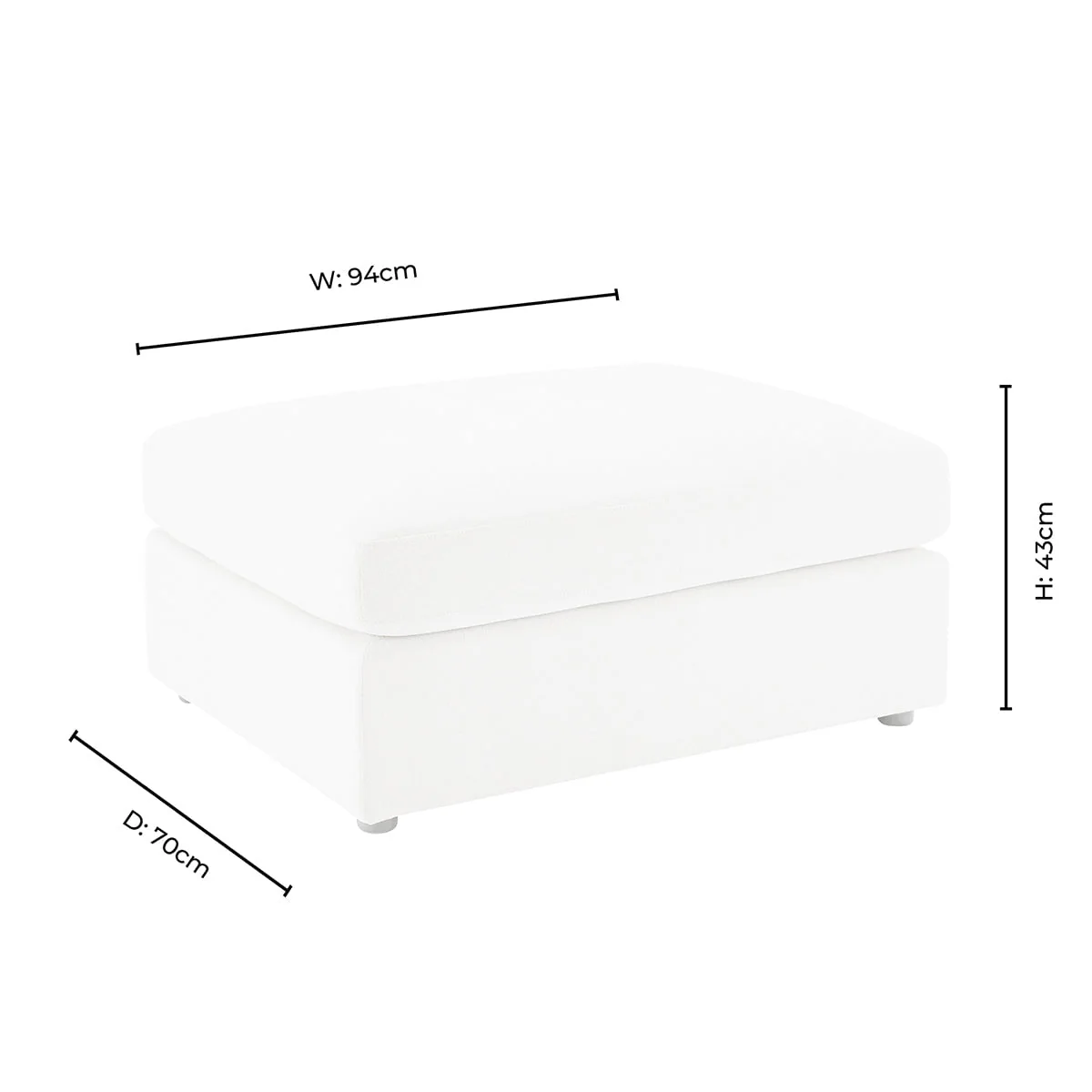 Miami Pouffe - Chenille Olive - Image 7