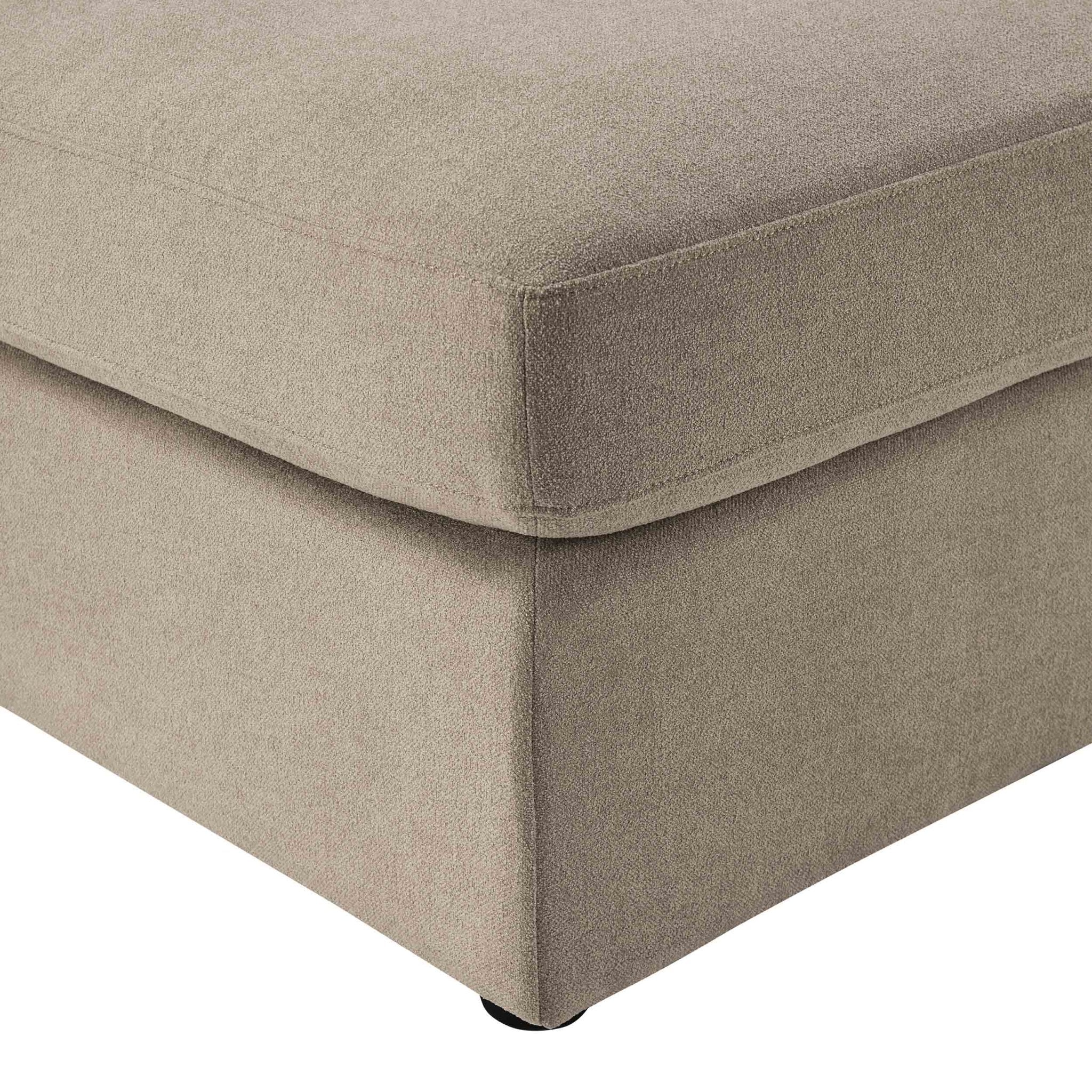 Miami Pouffe - Chenille Oatmeal - Image 4