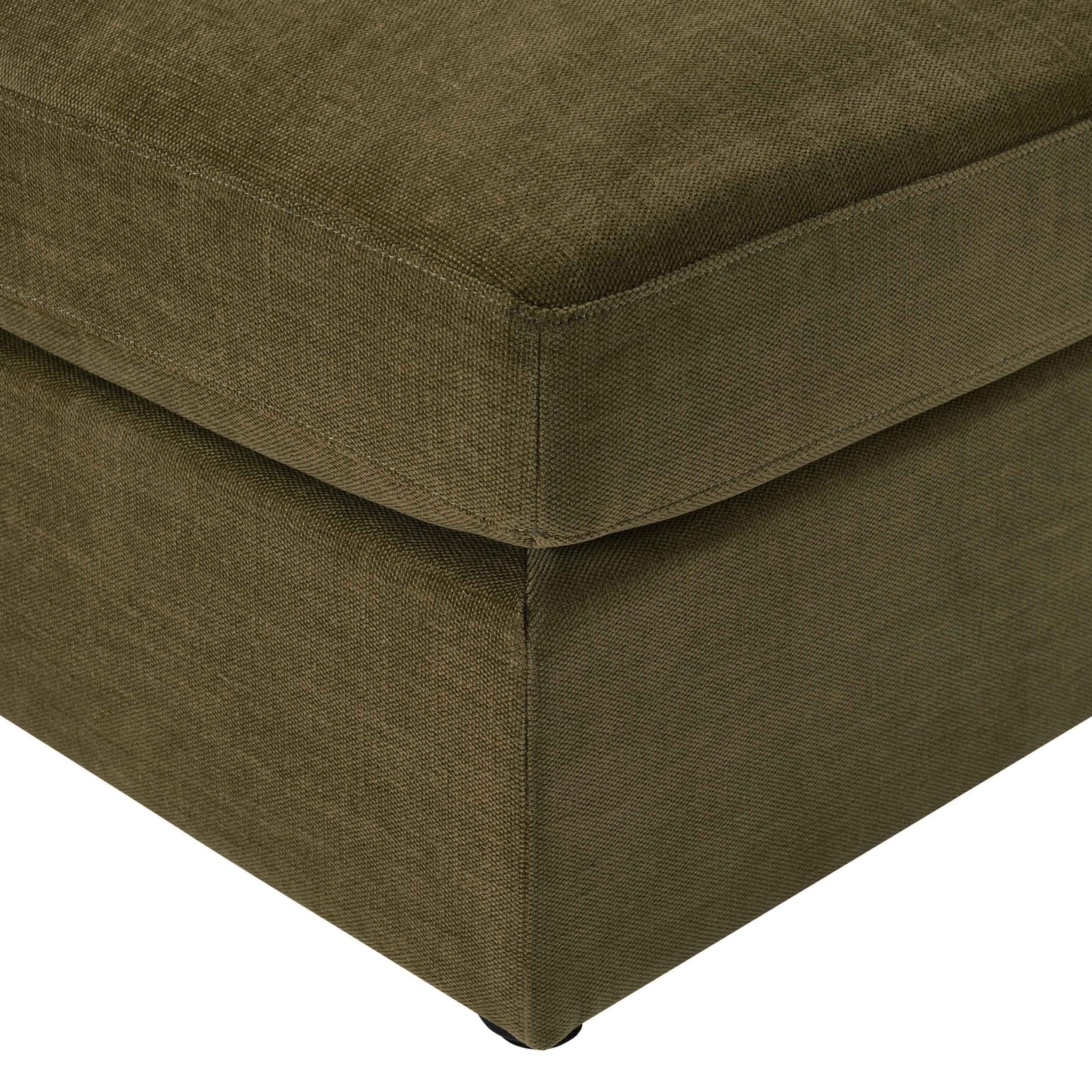 Miami Pouffe - Chenille Olive - Image 4