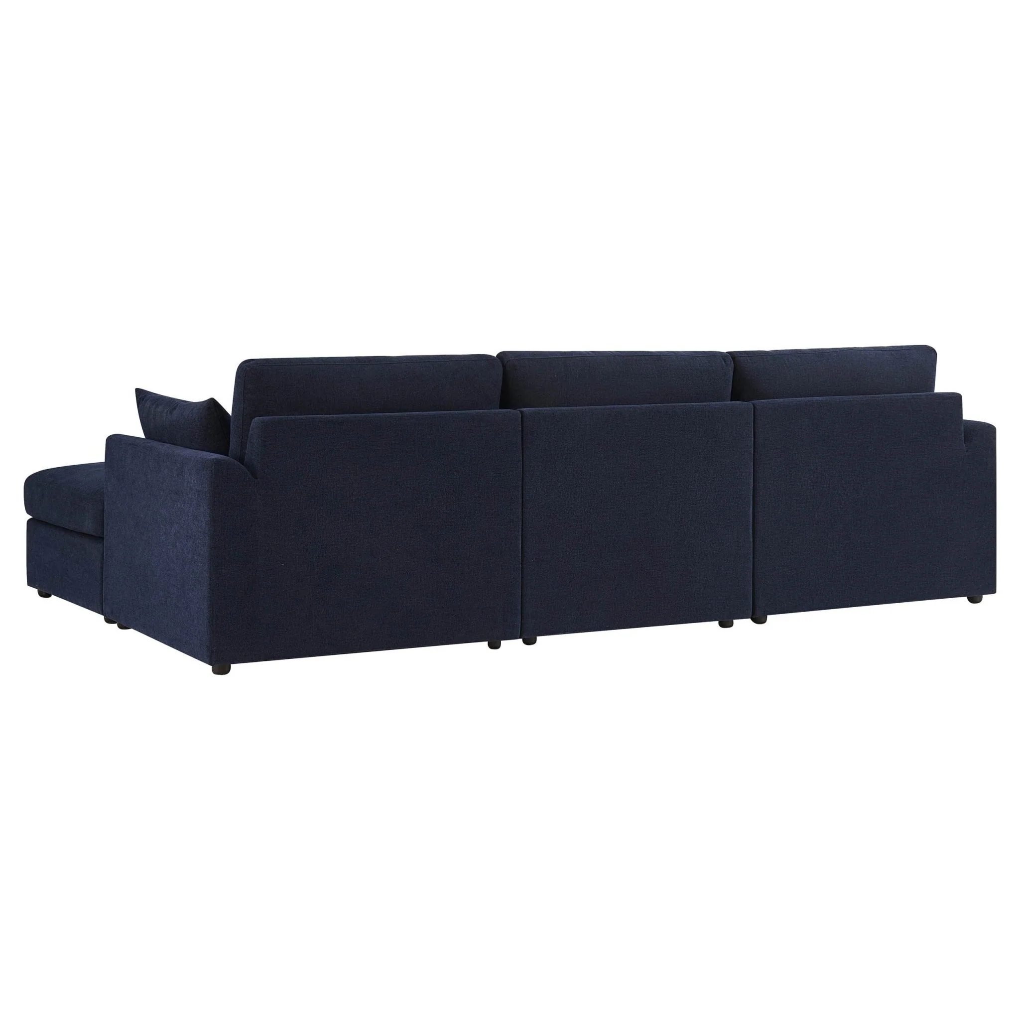 Miami Right Hand Chaise Sofa - Chenille Navy - Image 6
