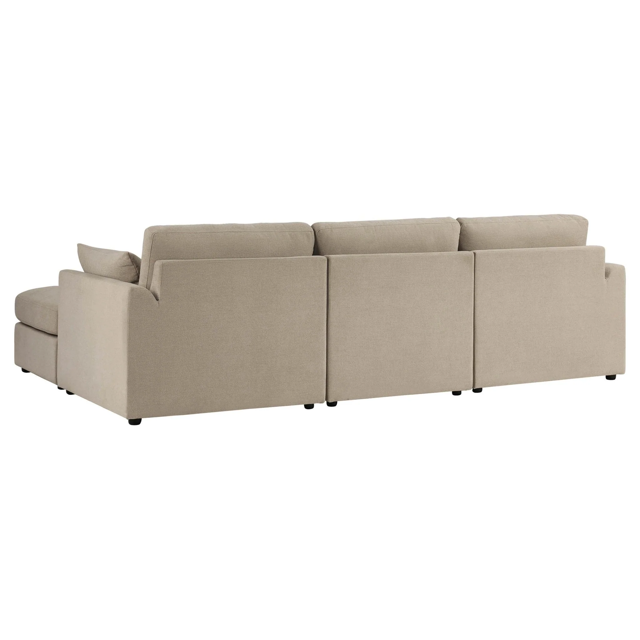 Miami Right Hand Chaise Sofa - Chenille Oatmeal - Image 6