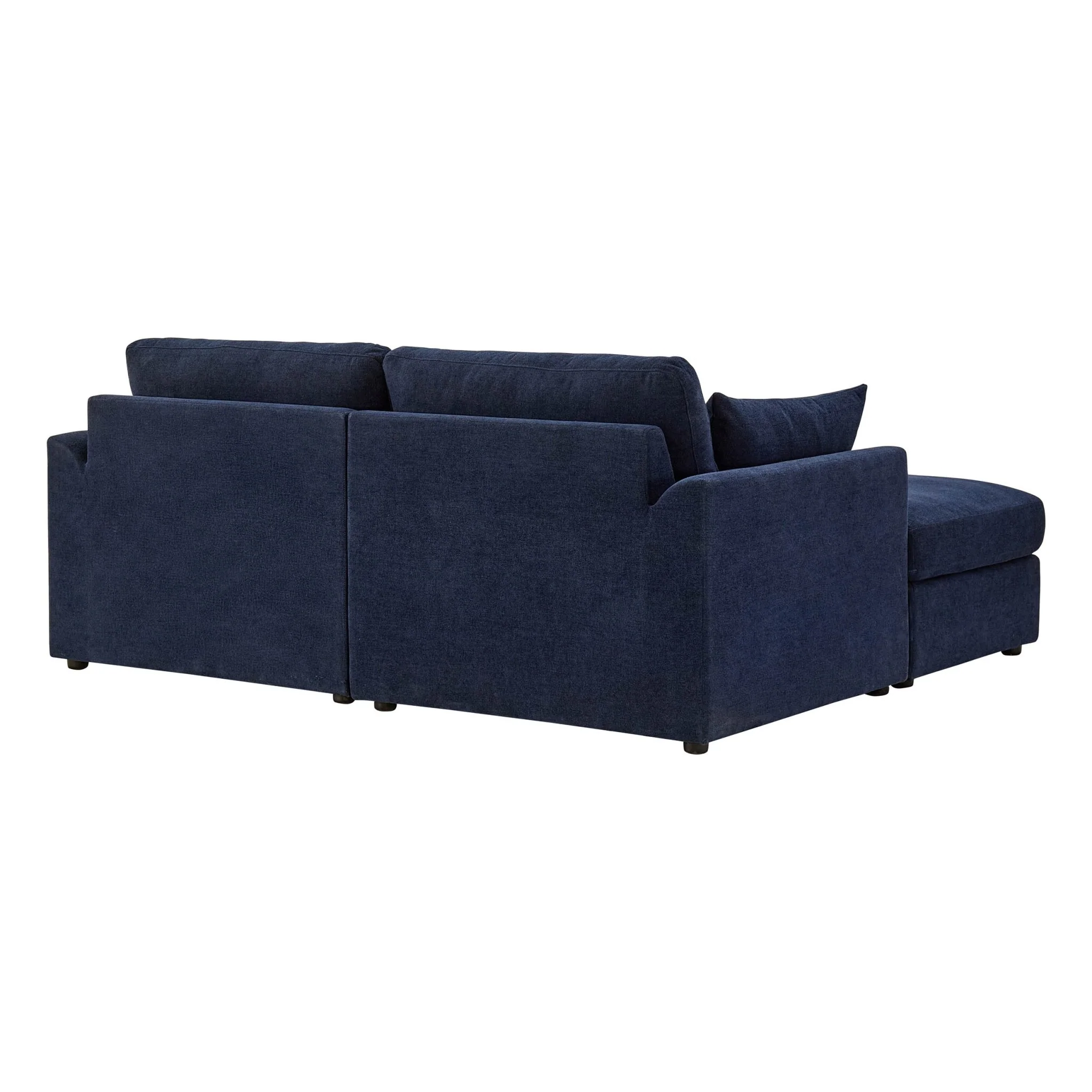 Miami Small Chaise Sofa - Chenille Navy - Image 5