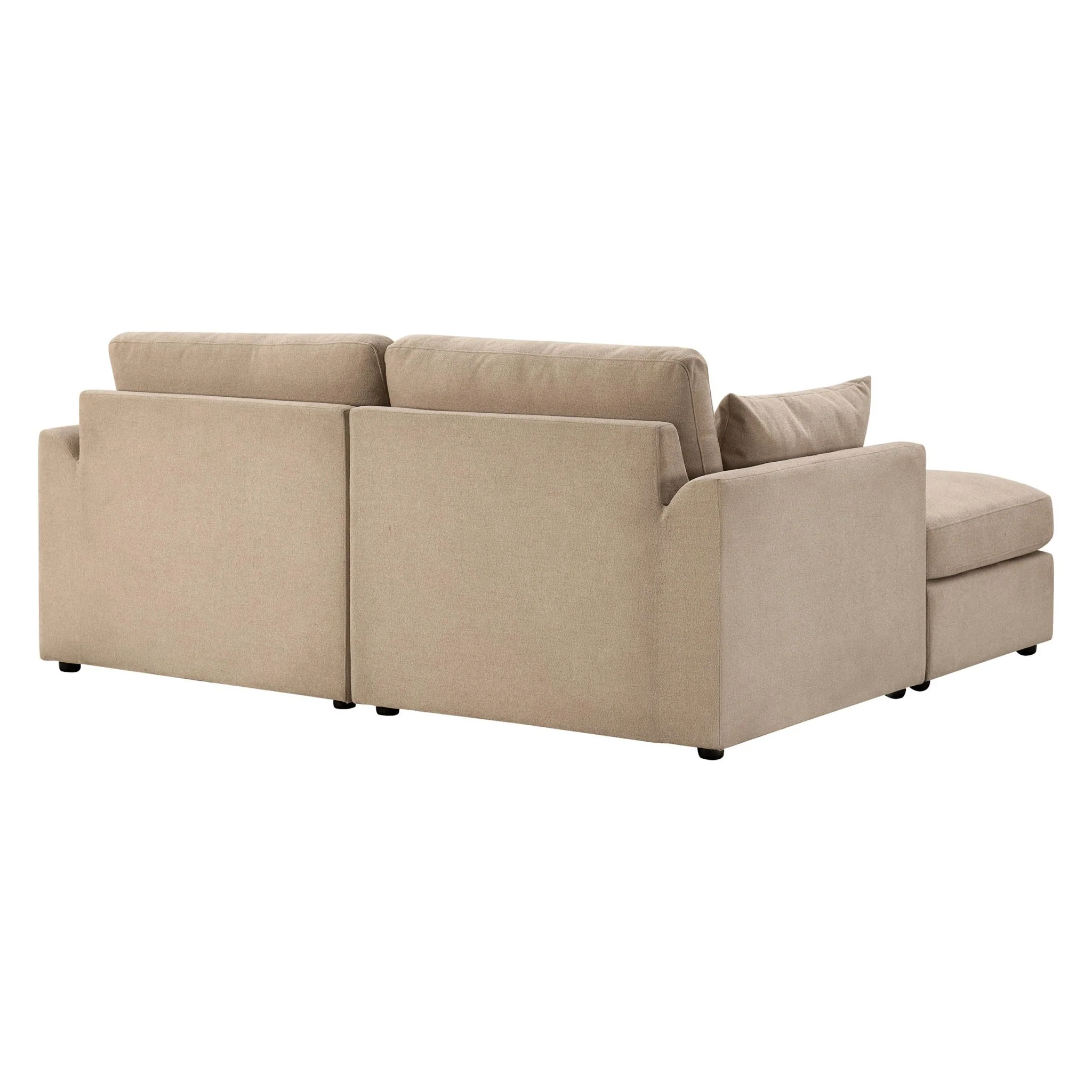 Miami Small Chaise Sofa - Chenille Oatmeal - Image 5