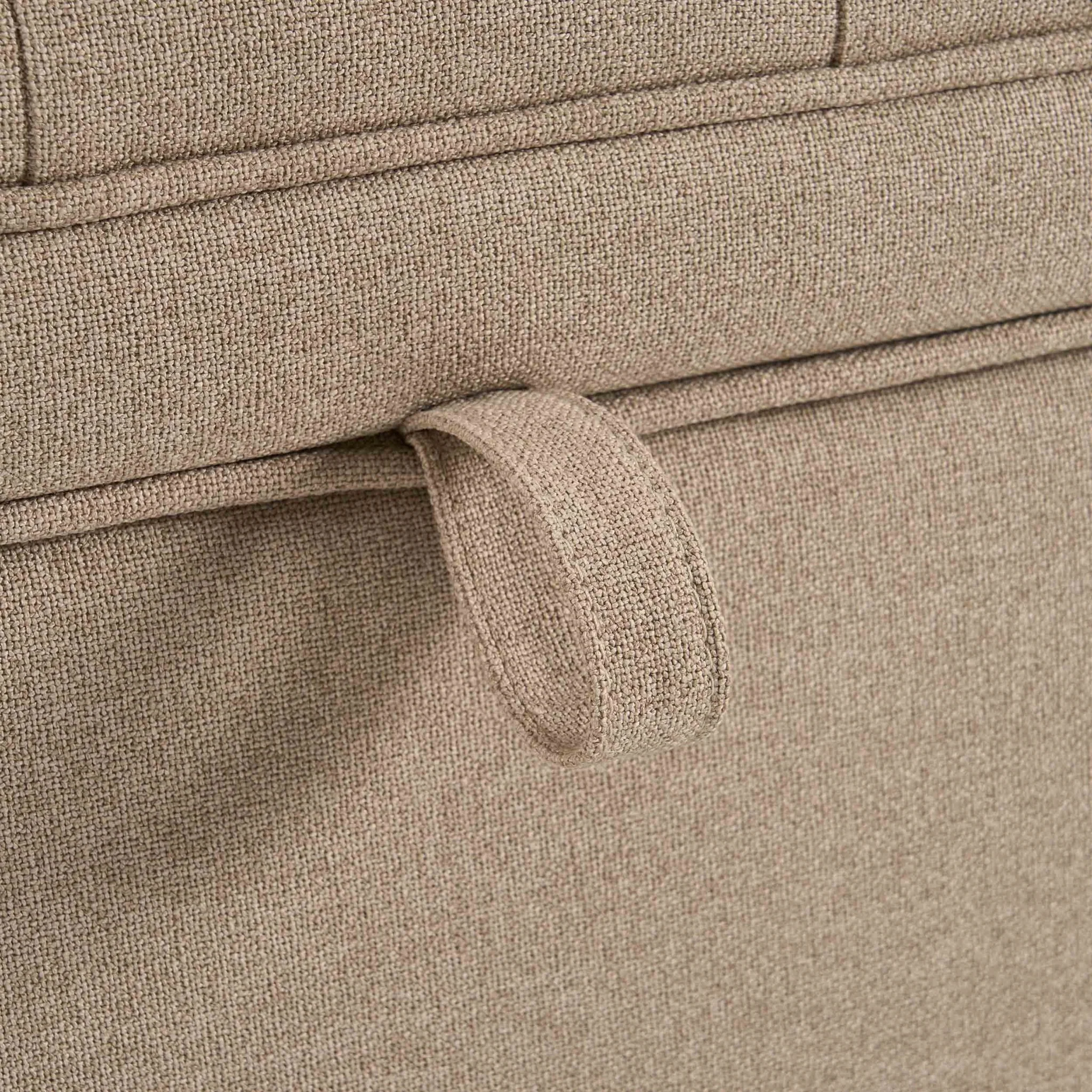 Middleton Button Back Storage Ottoman - Oatmeal - Image 6
