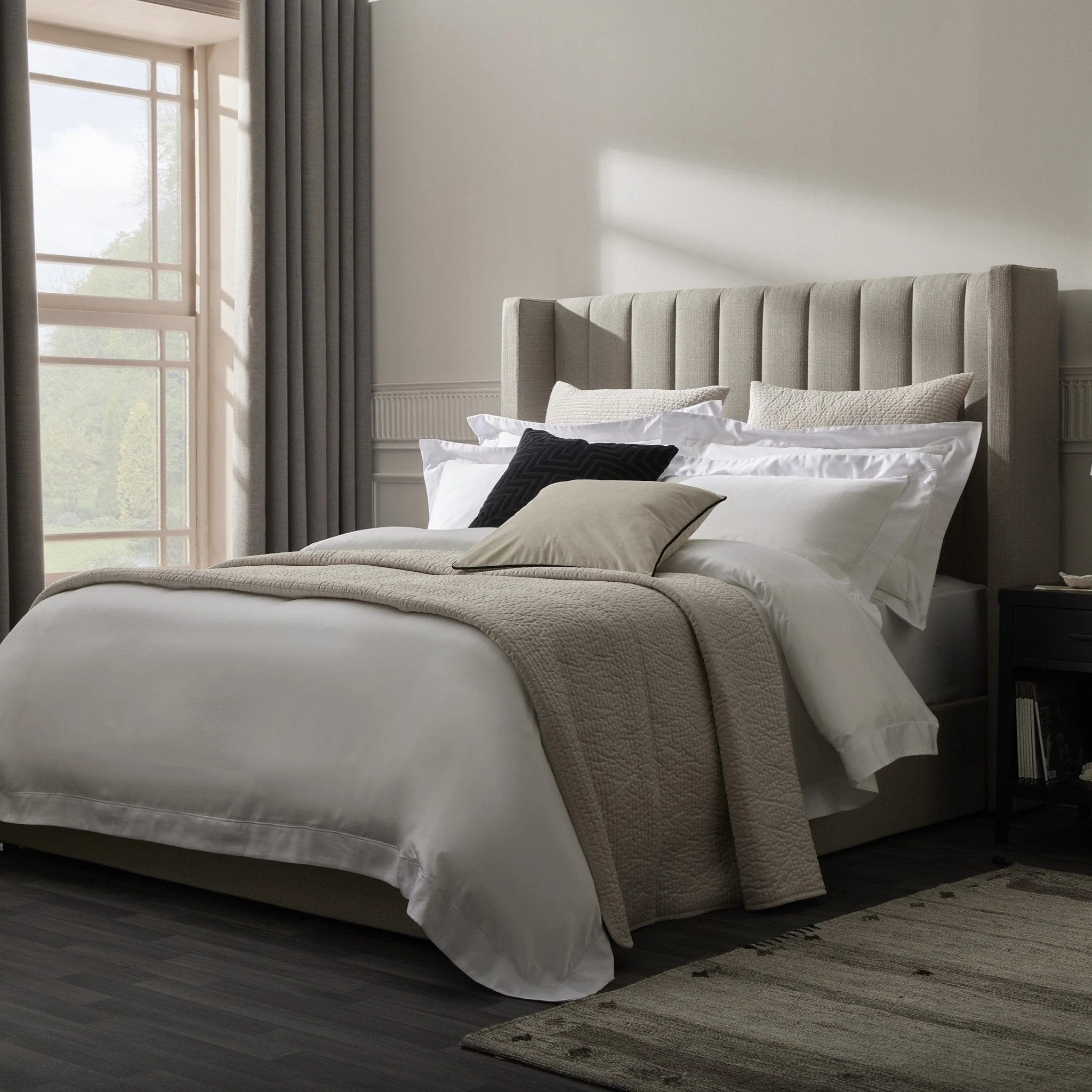 Milan Velvet Bedspread 2.5 X 2.6m - Champagne - Image 7