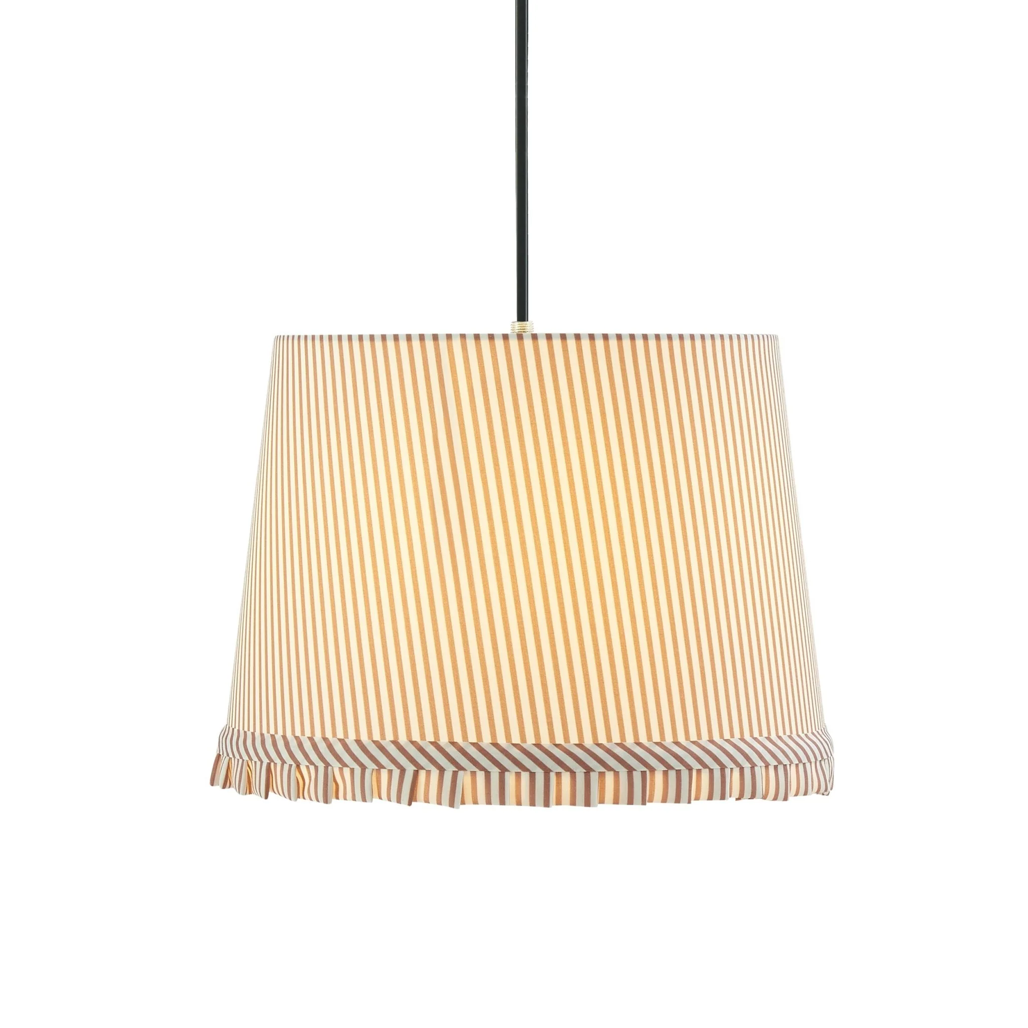 Millie Stripe Frill Edge Ceiling Shade - Natural - Image 3