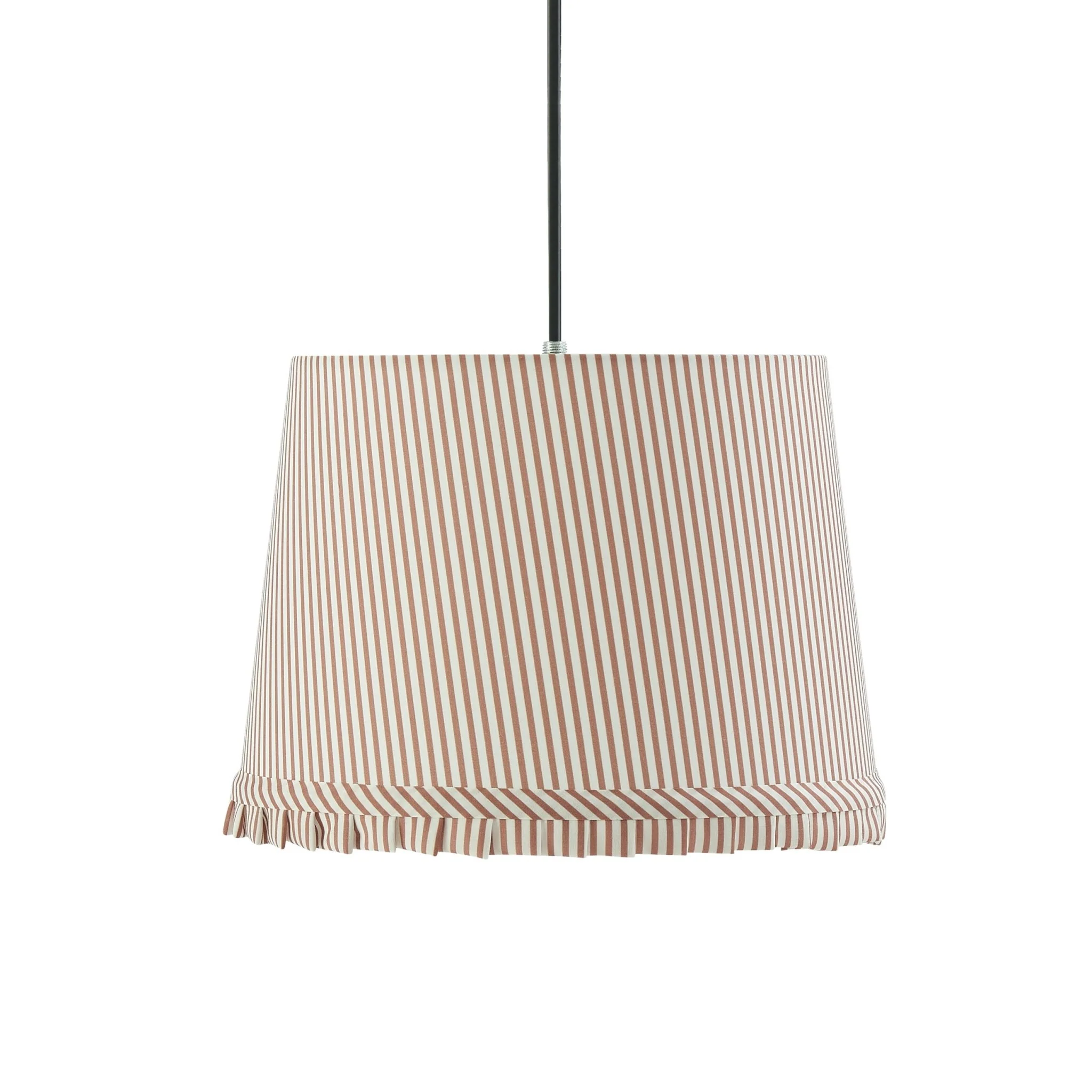 Millie Stripe Frill Edge Ceiling Shade - Natural - Image 4