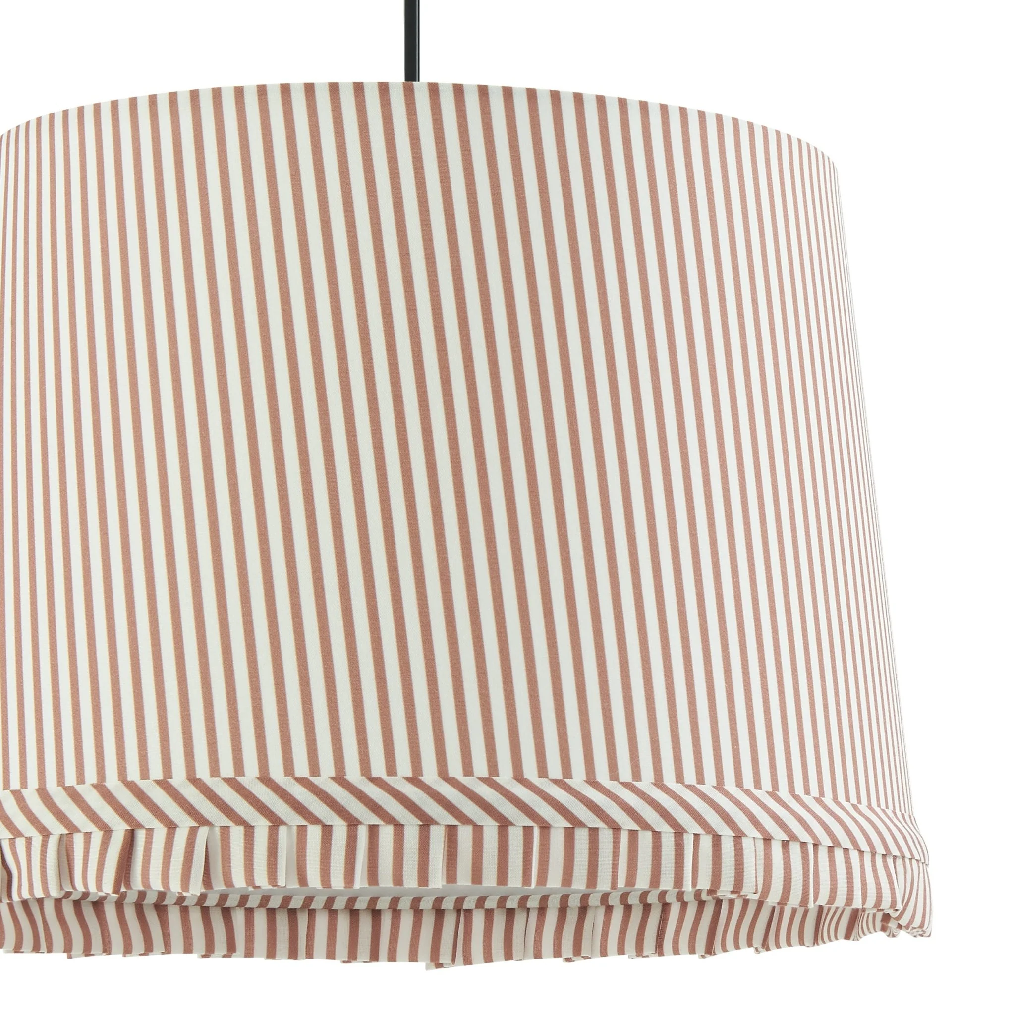 Millie Stripe Frill Edge Ceiling Shade - Natural - Image 5