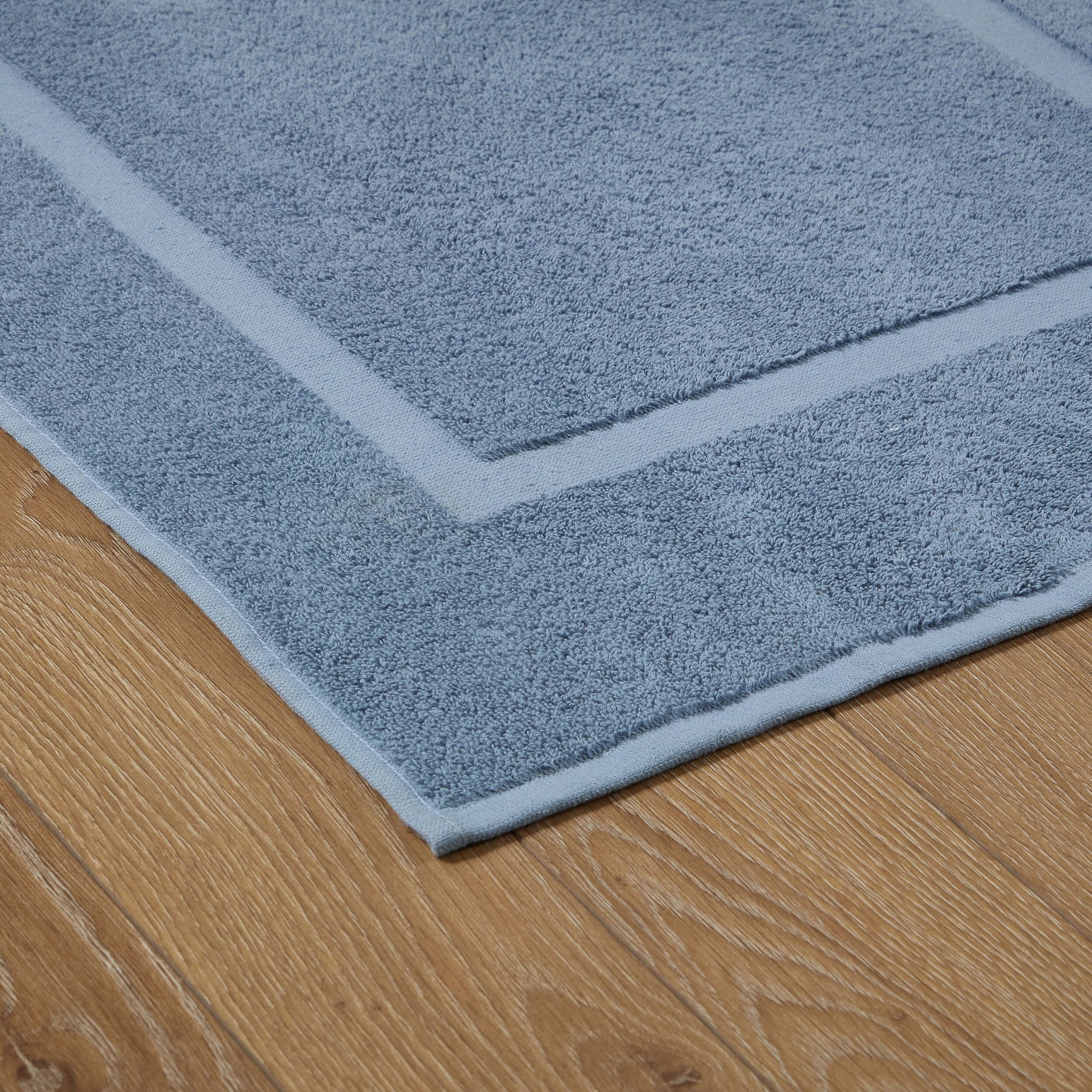 Milos Plain Picture Frame Bath Mat - French Blue - Image 2