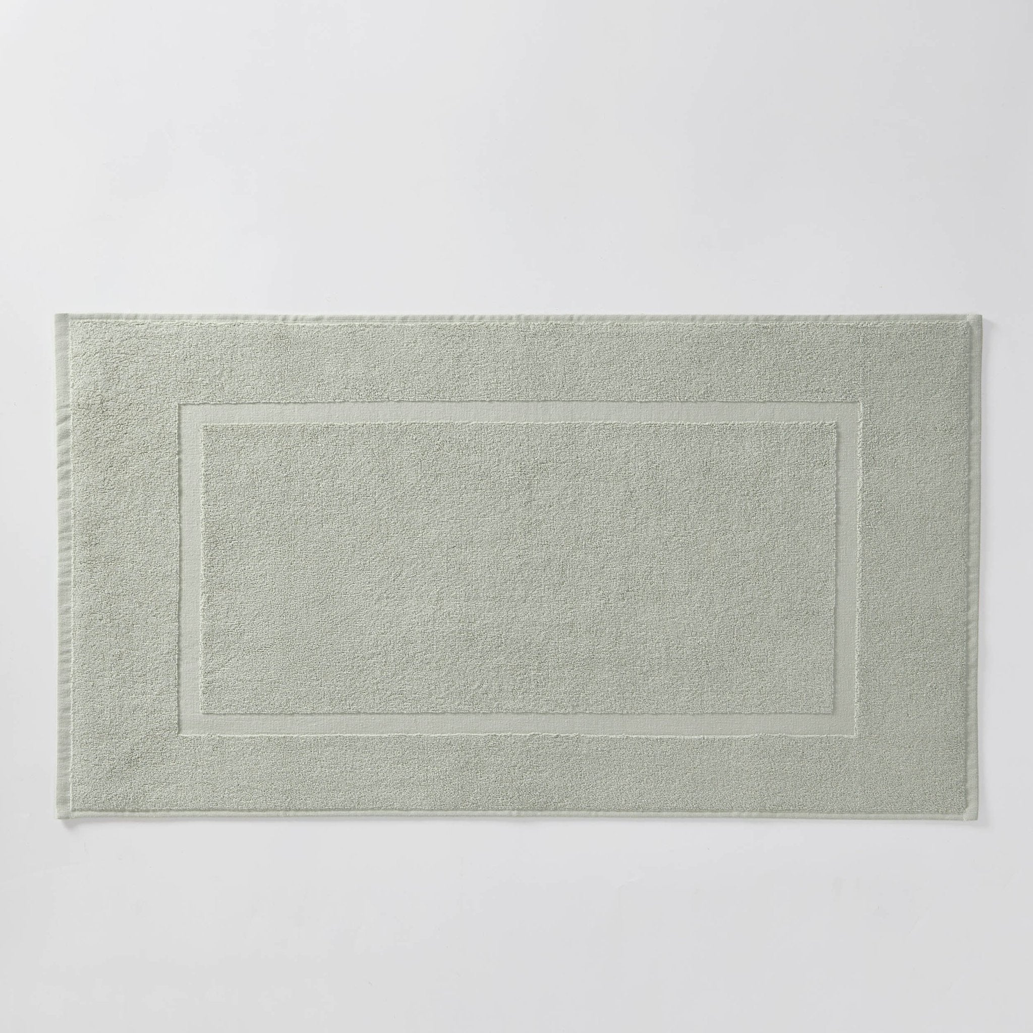 Milos Plain Picture Frame Bath Mat - Olive - Image 3