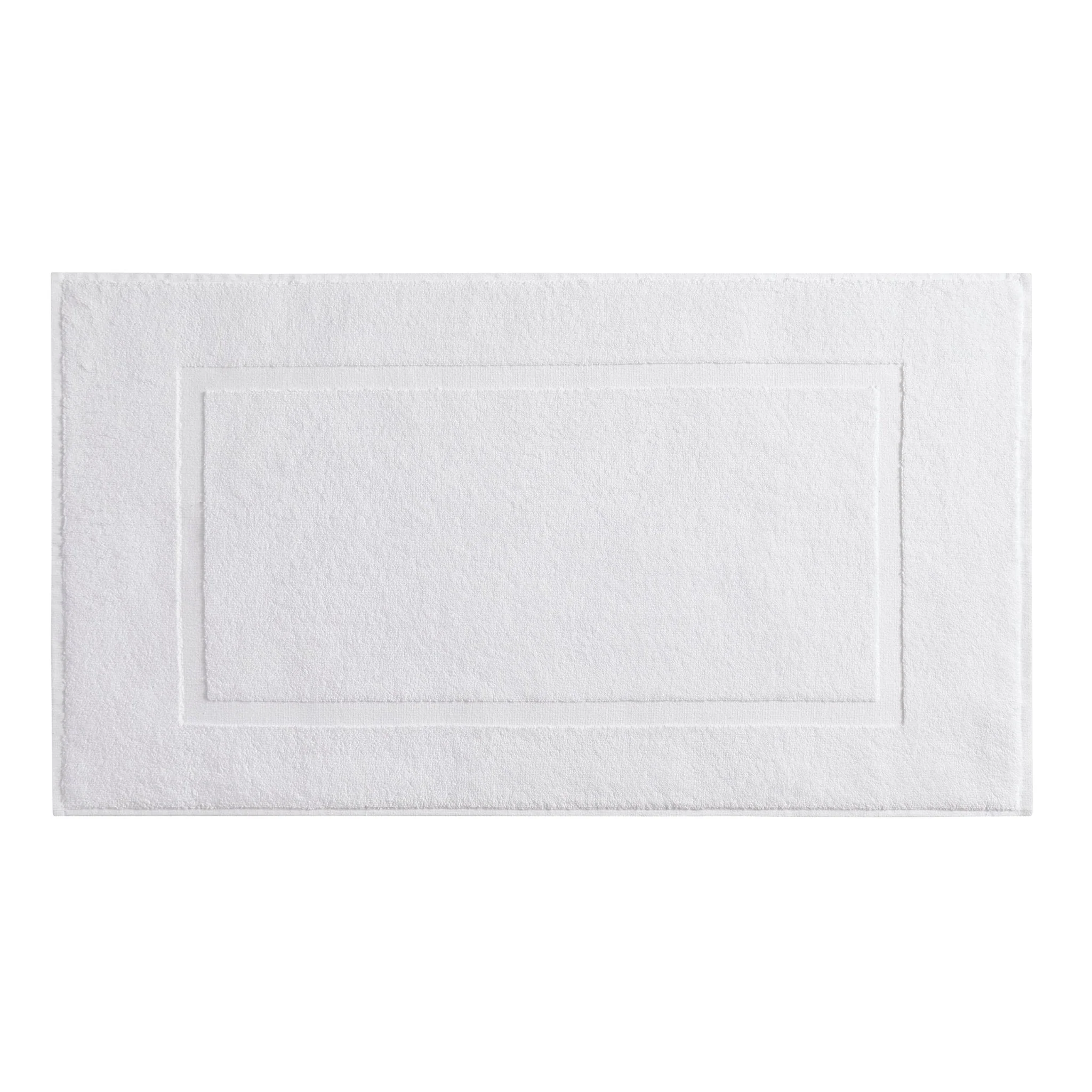Milos Plain Picture Frame Bath Mat - White - Image 4