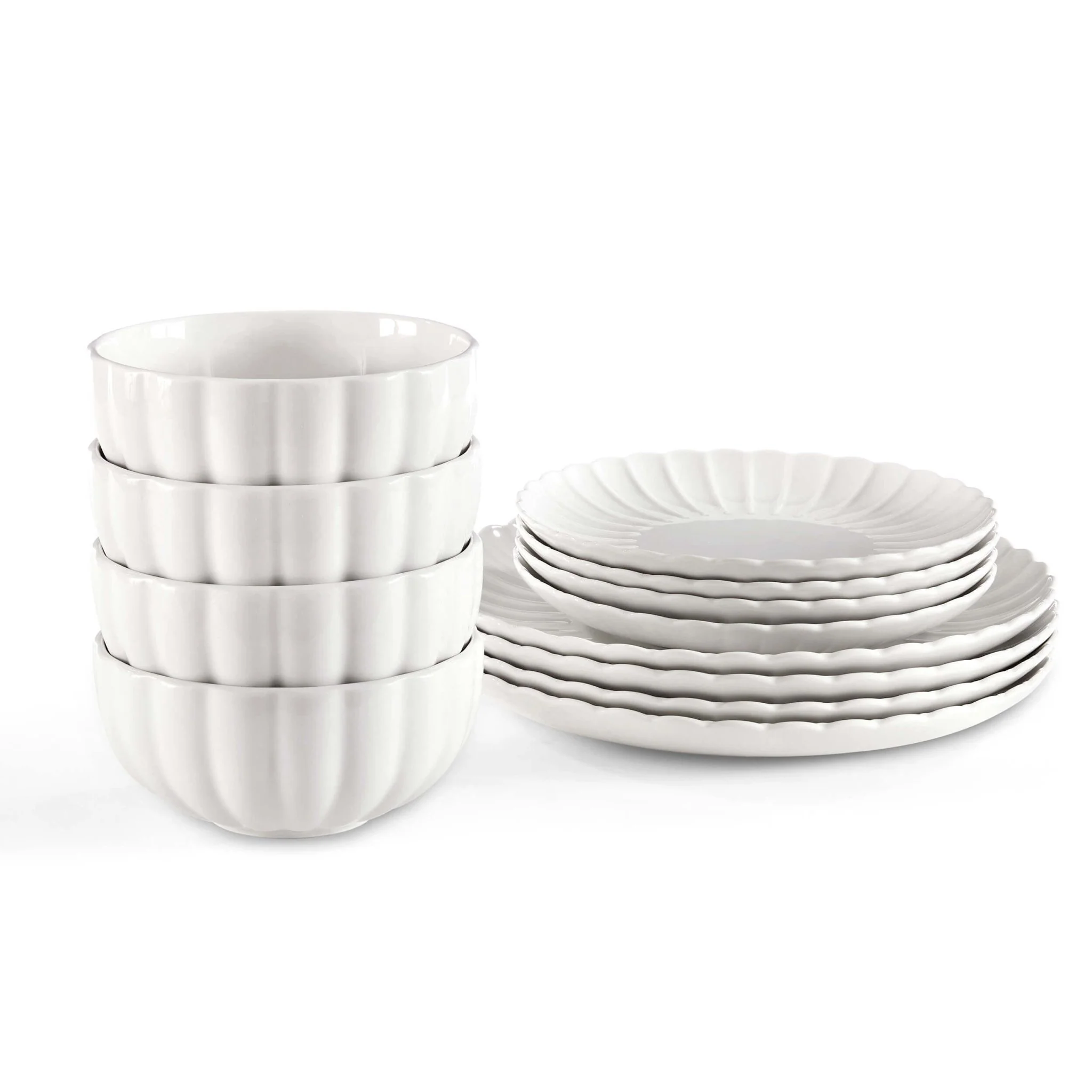 Mira 12 Piece Dinner Set - Off White - Image 2
