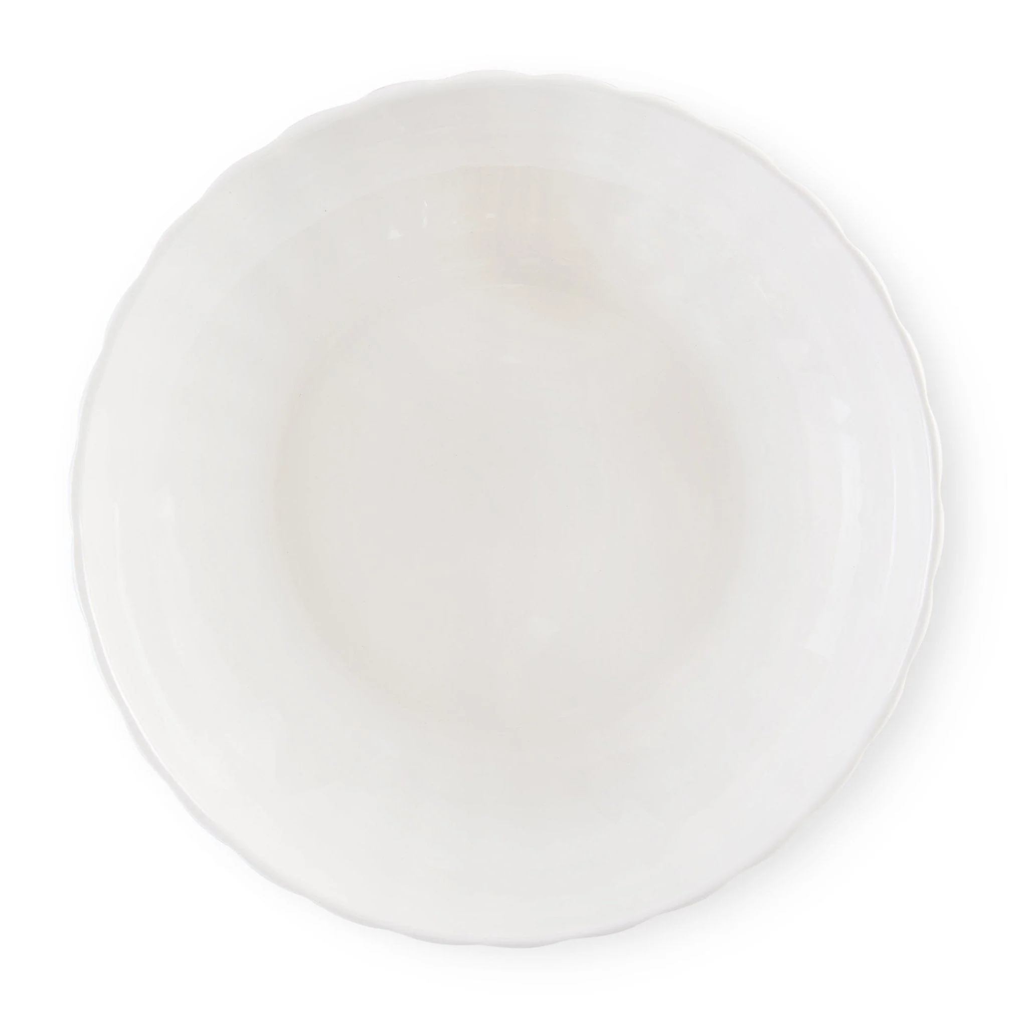 Mira Scalloped Set of 4 Pasta Bowls - Off White - Image 4