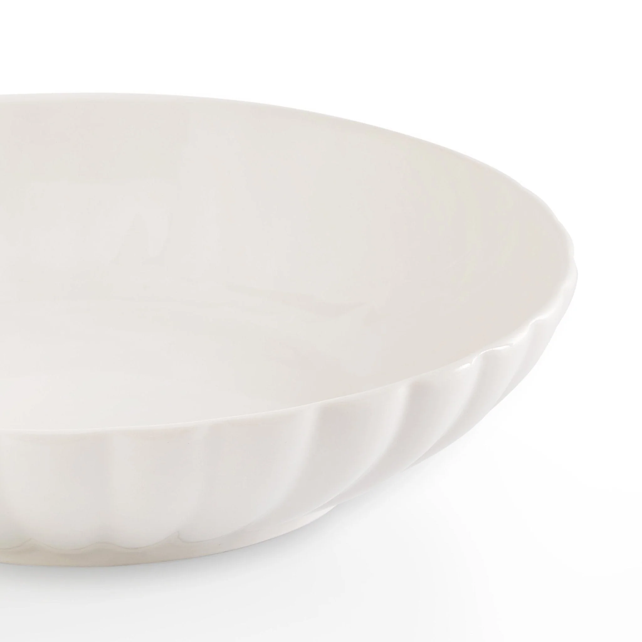 Mira Scalloped Set of 4 Pasta Bowls - Off White - Image 5