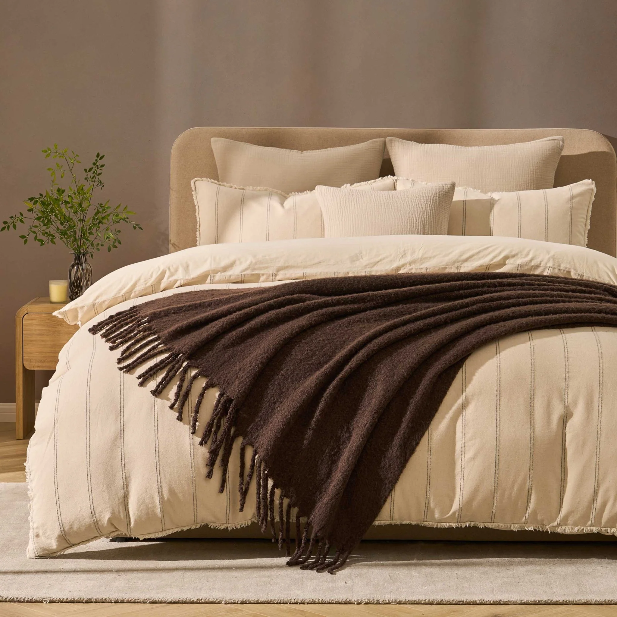 Mohair Style Throw - Chocolate