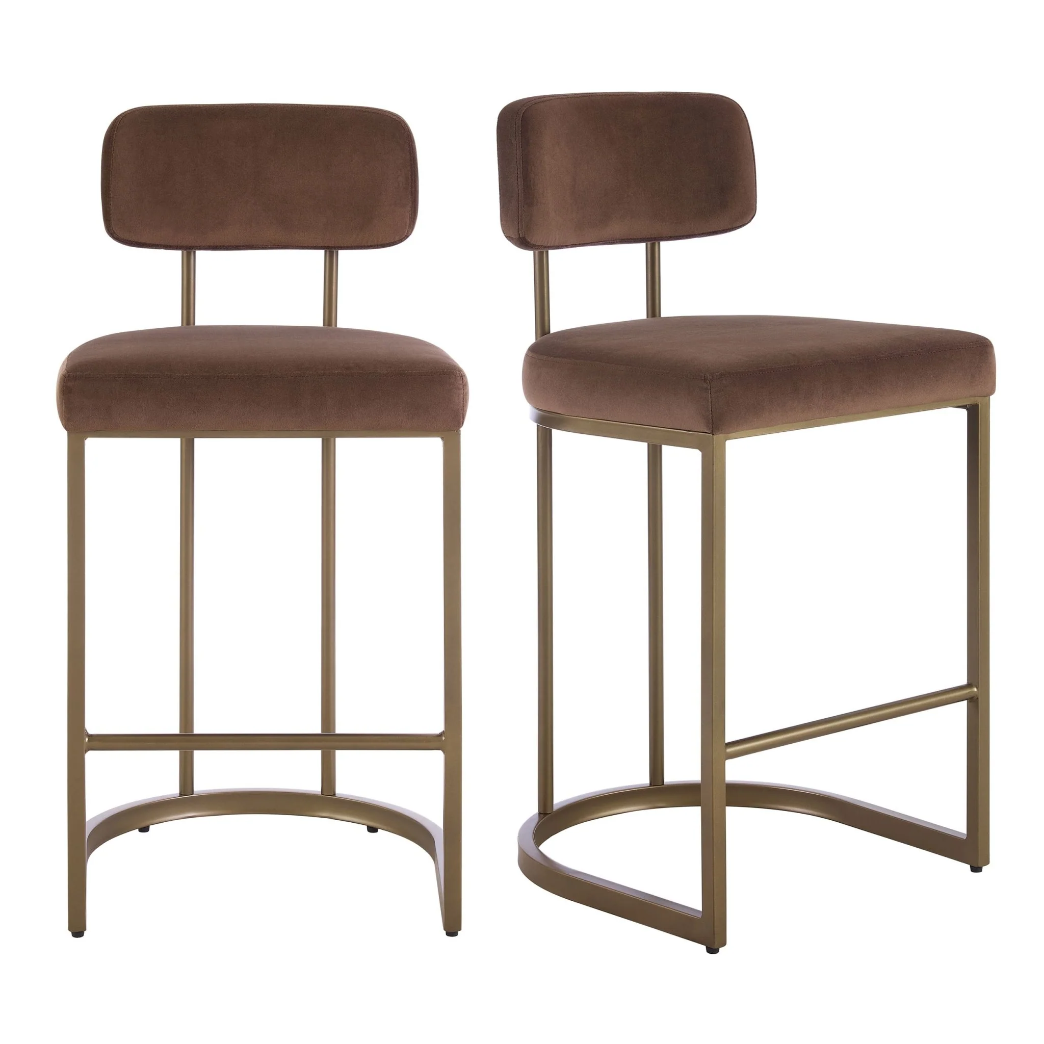 Mollie Set of 2 Barstools - Cappuccino - Image 2