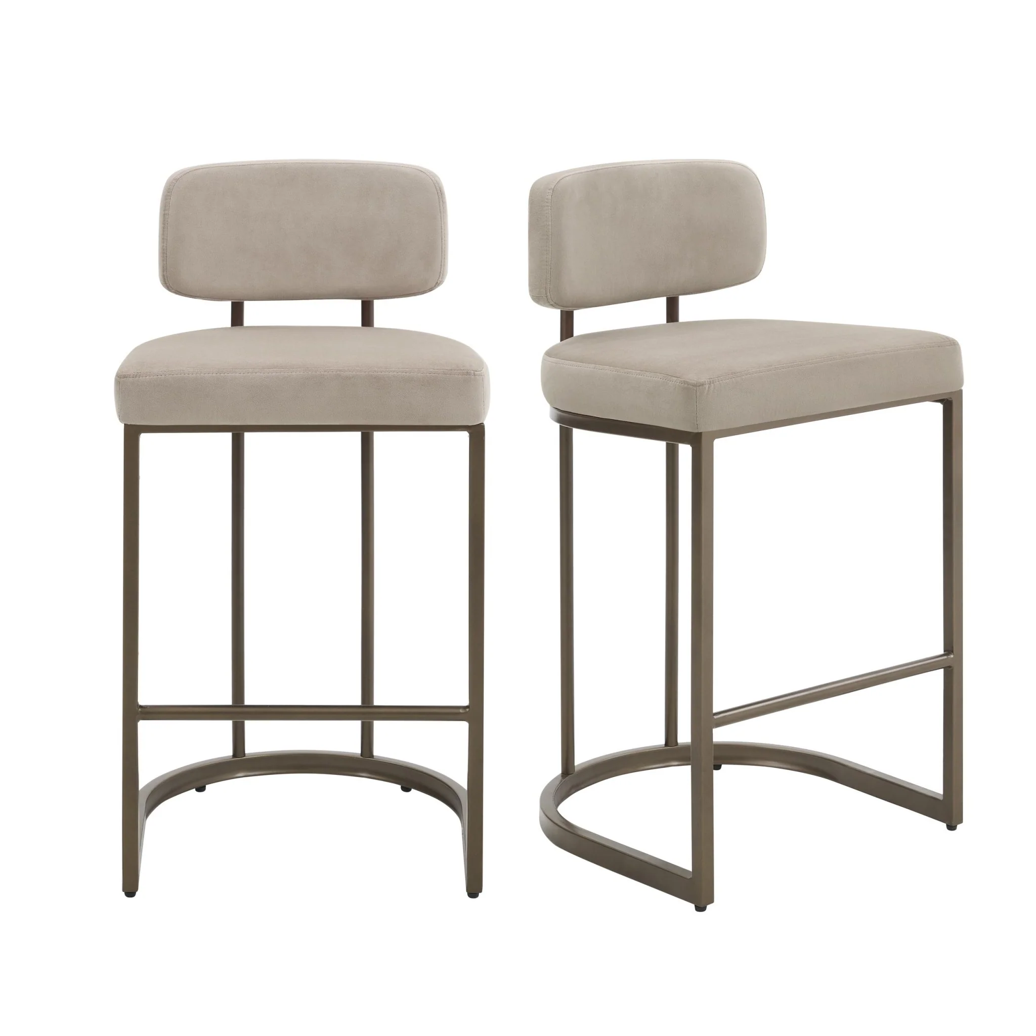 Mollie Set of 2 Barstools - Ecru - Image 3
