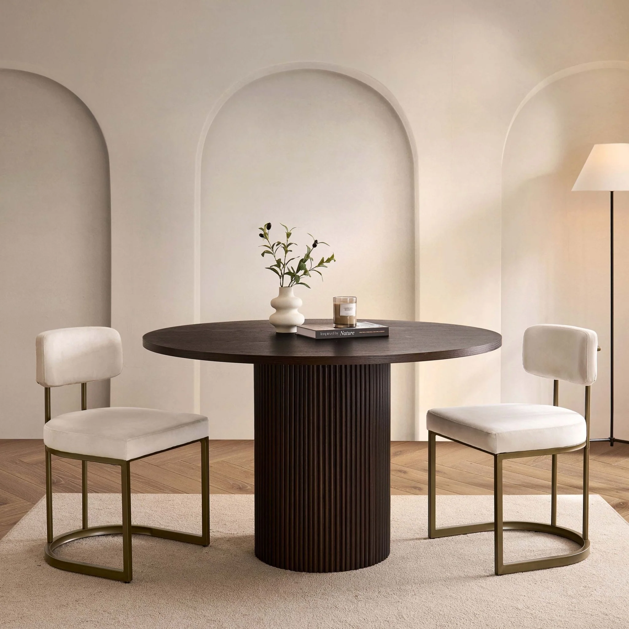 Mollie Set of 2 Dining Chairs - Ecru