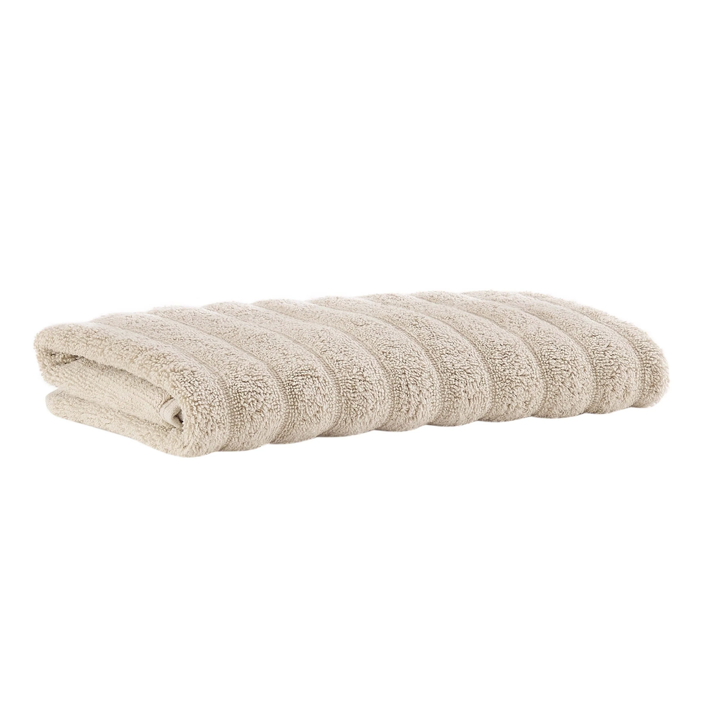Monaco Plush Ribbed Cotton Towel Collection - Mushroom - Image 4
