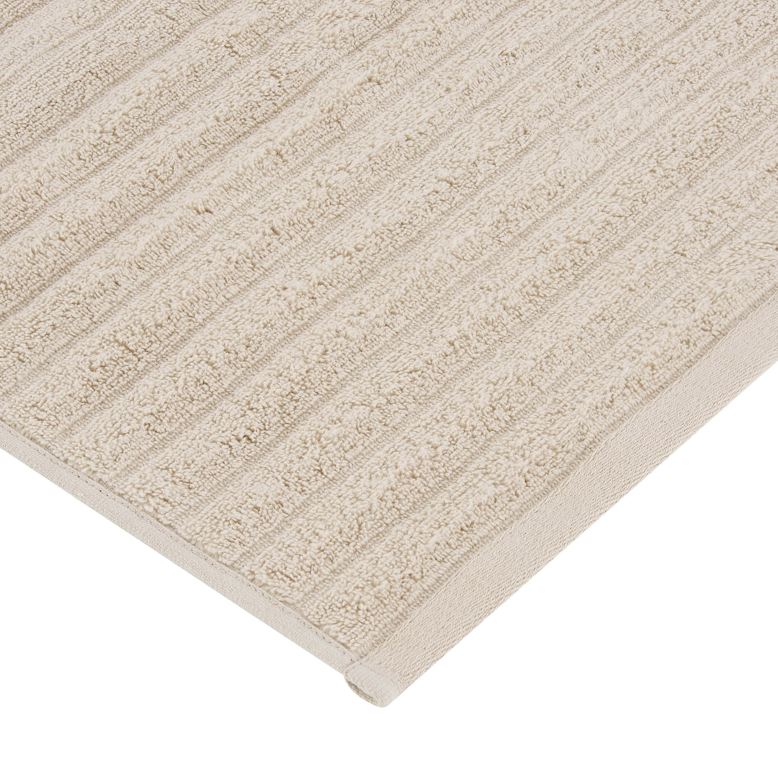 Monaco Plush Ribbed Cotton Towel Collection - Mushroom - Image 7