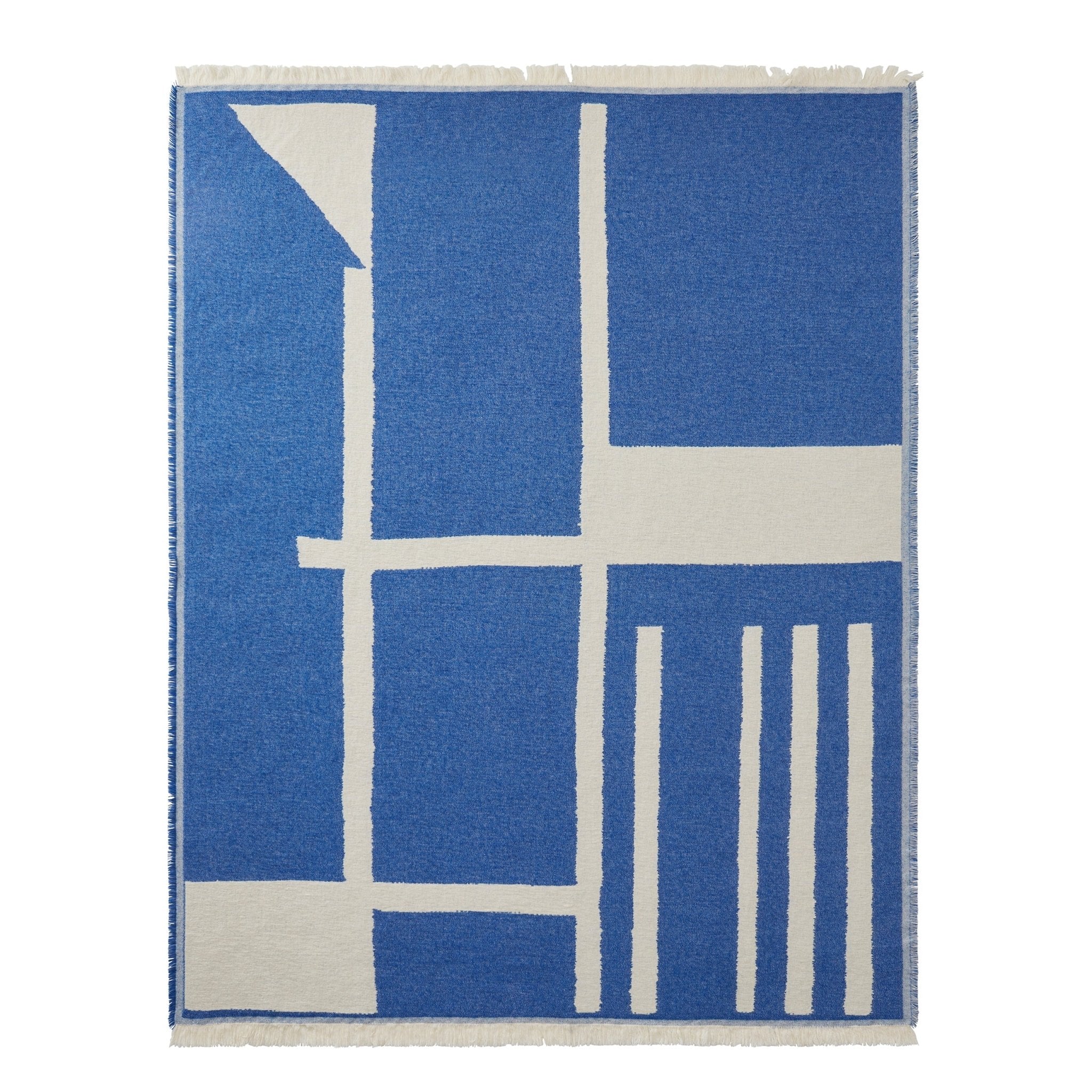 Motif Abstract Sofa Throw - Electric Blue - Image 4