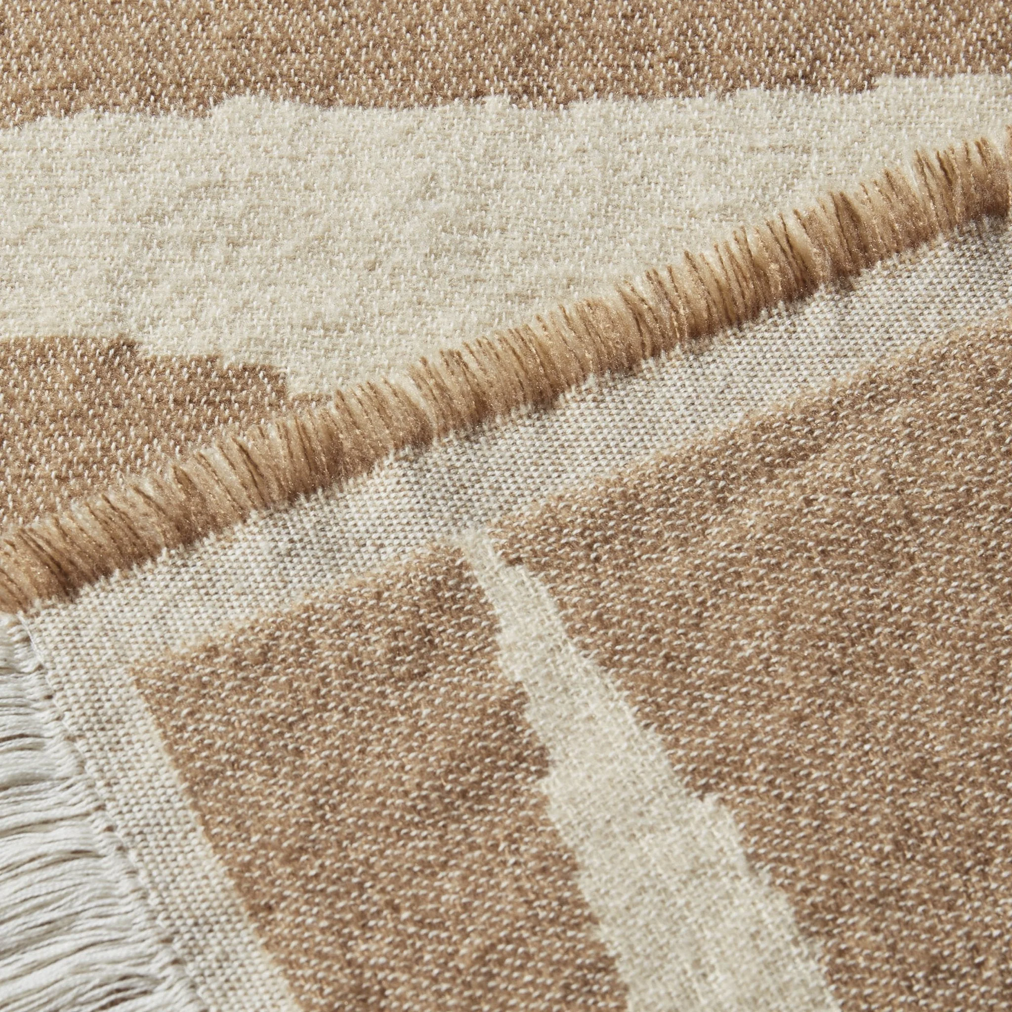 Motif Abstract Sofa Throw - Taupe - Image 3
