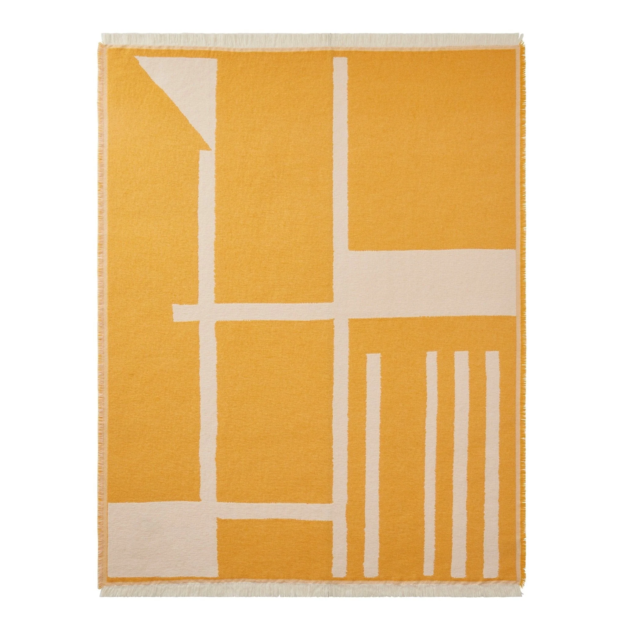 Motif Abstract Sofa Throw - Yellow - Image 3