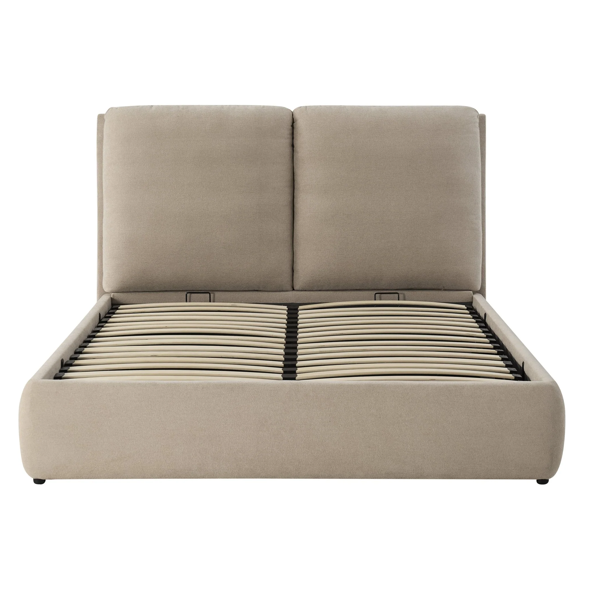 Murcia Ottoman Storage Bed - Chenille Oatmeal - Image 9