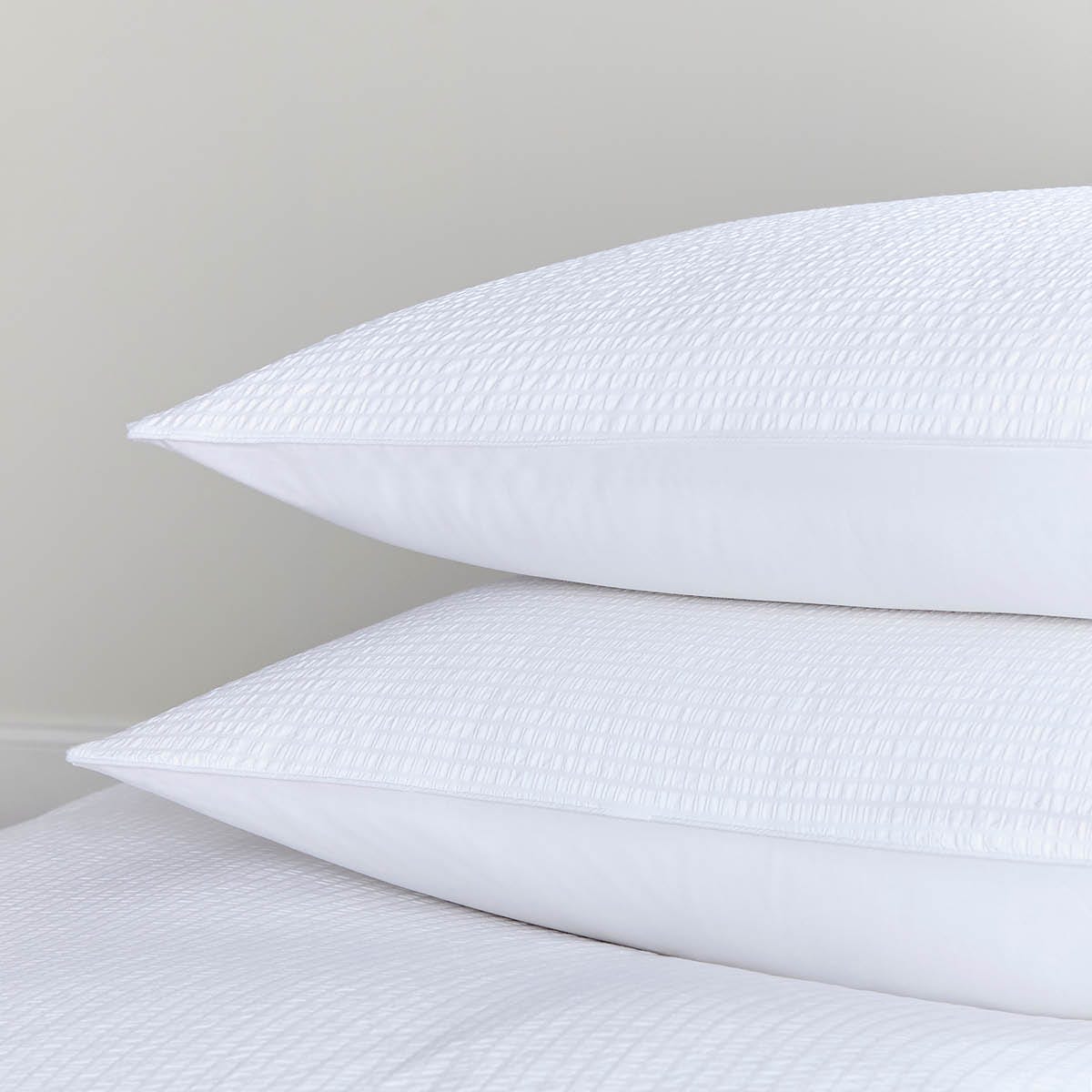 Mykonos 200 Thread Count Seersucker Duvet Cover - Cotton - White - Image 6